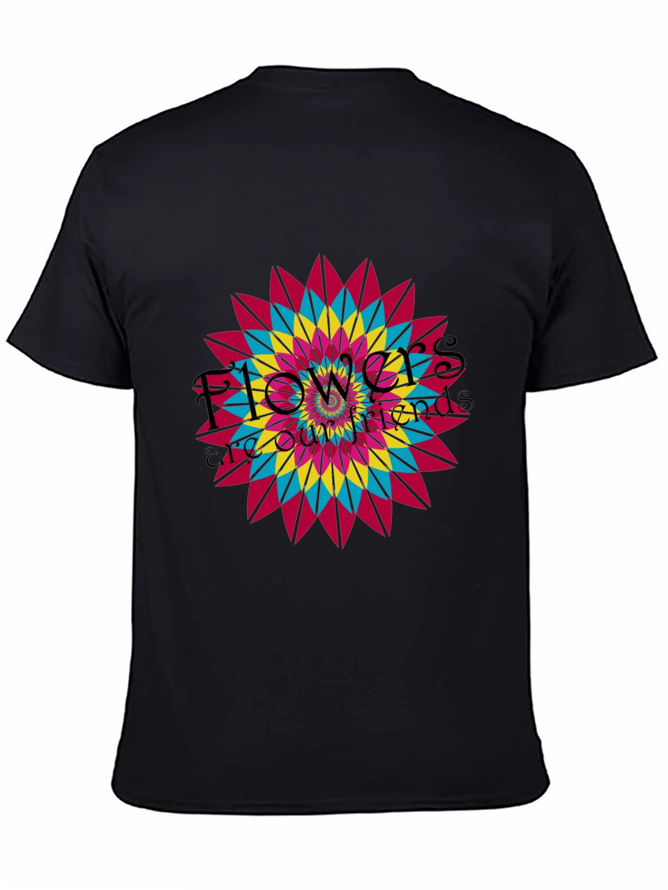Floral Mandala Graphic T-Shirt - Vibrant Design
