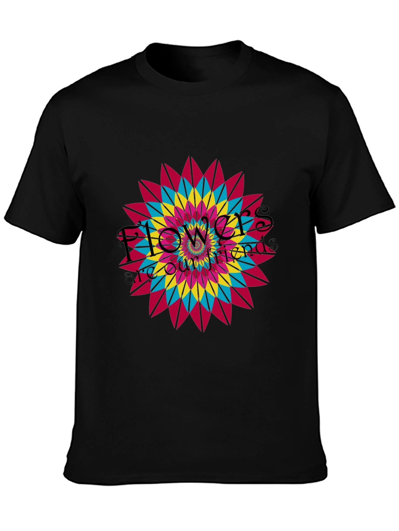 Floral Mandala Graphic T-Shirt - Vibrant Design