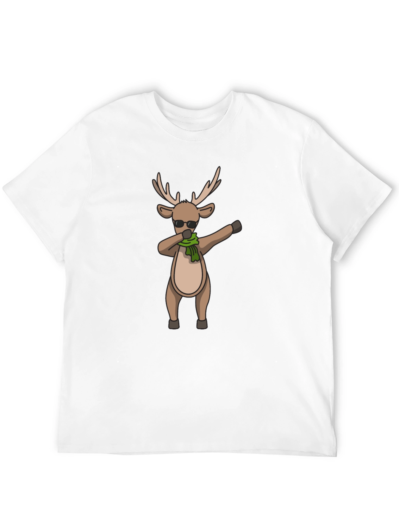 Dabbing Reindeer Graphic Tee - Holiday Style