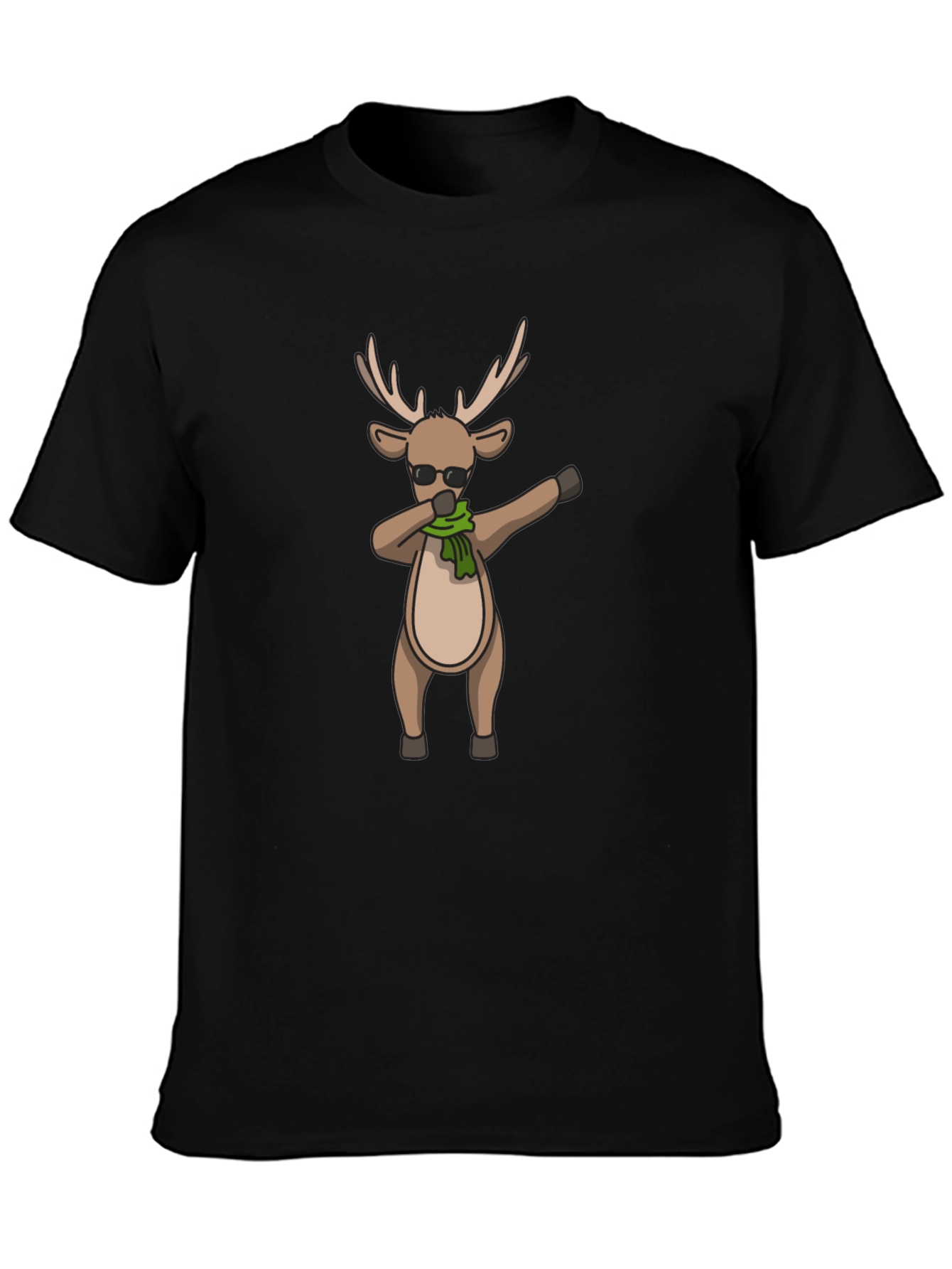 Dabbing Reindeer Graphic Tee - Holiday Style