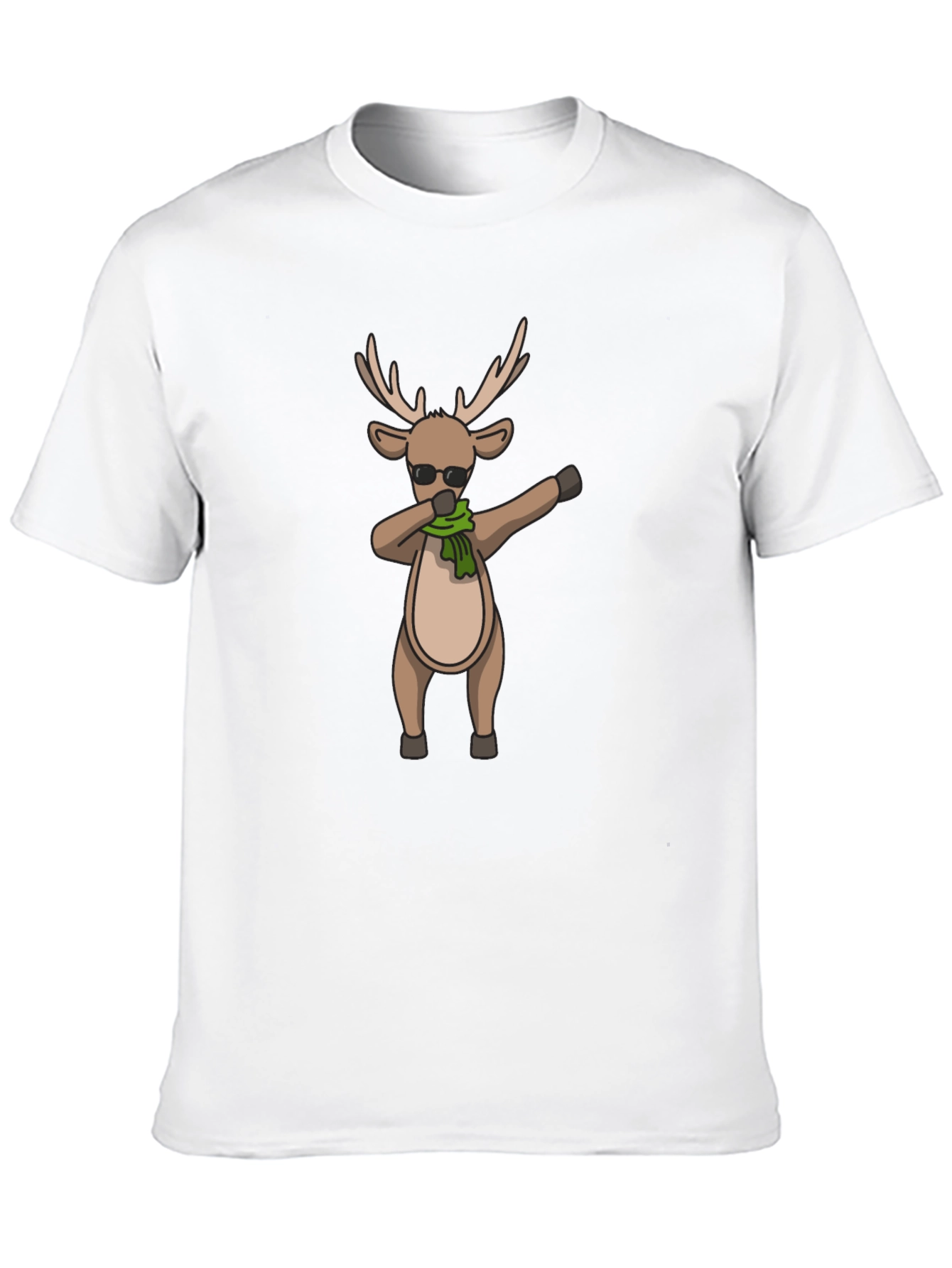 Dabbing Reindeer Graphic Tee - Holiday Style