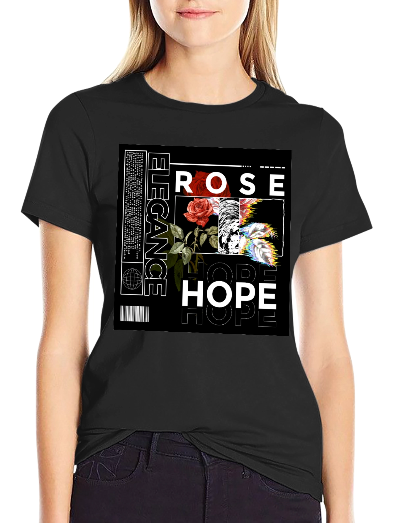 Rose & Hope Graphic Print Tee