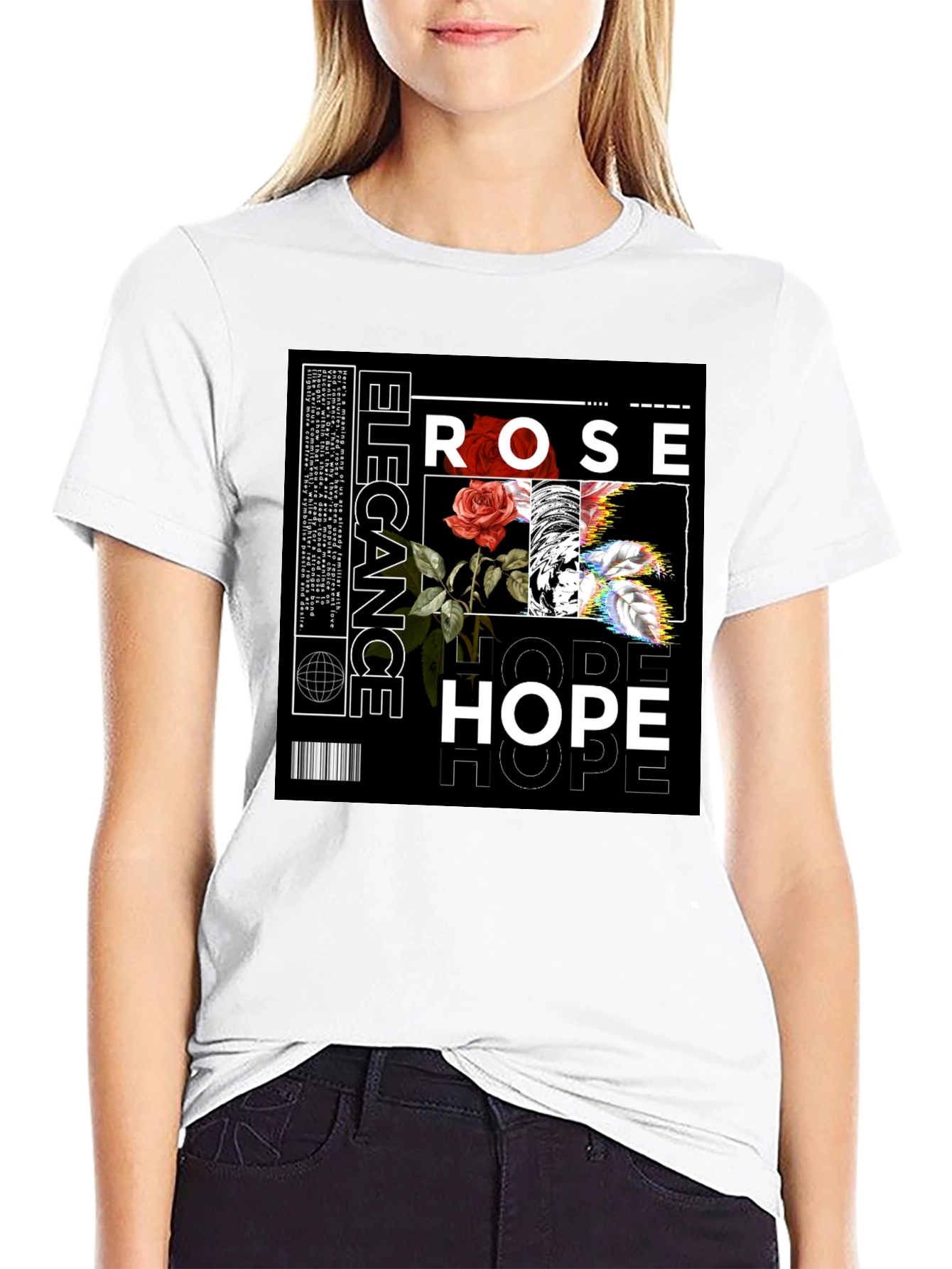 Rose & Hope Graphic Print Tee