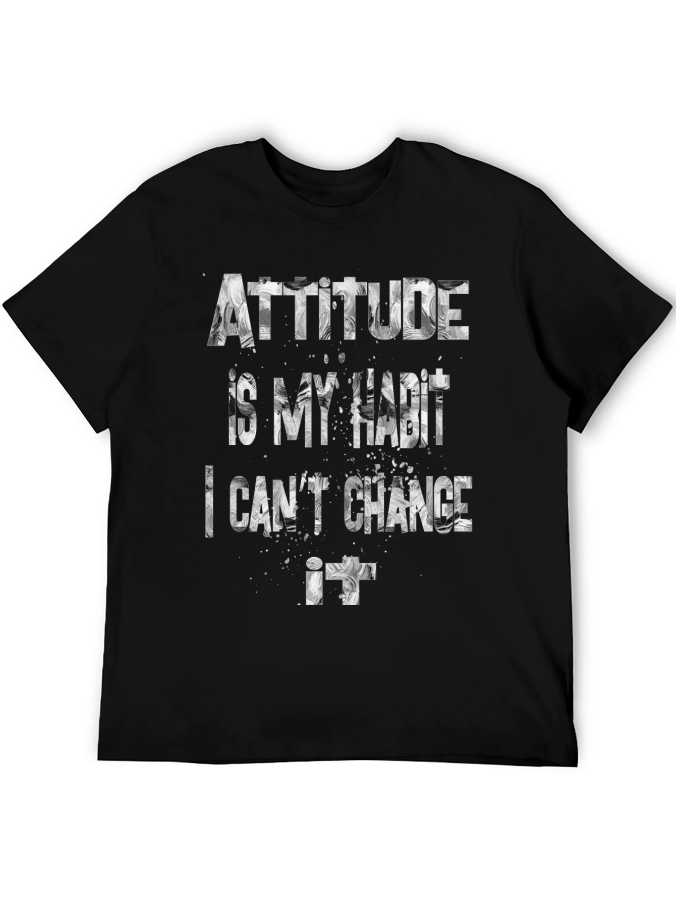 Attitude is My Habit Mens Graphic Tee