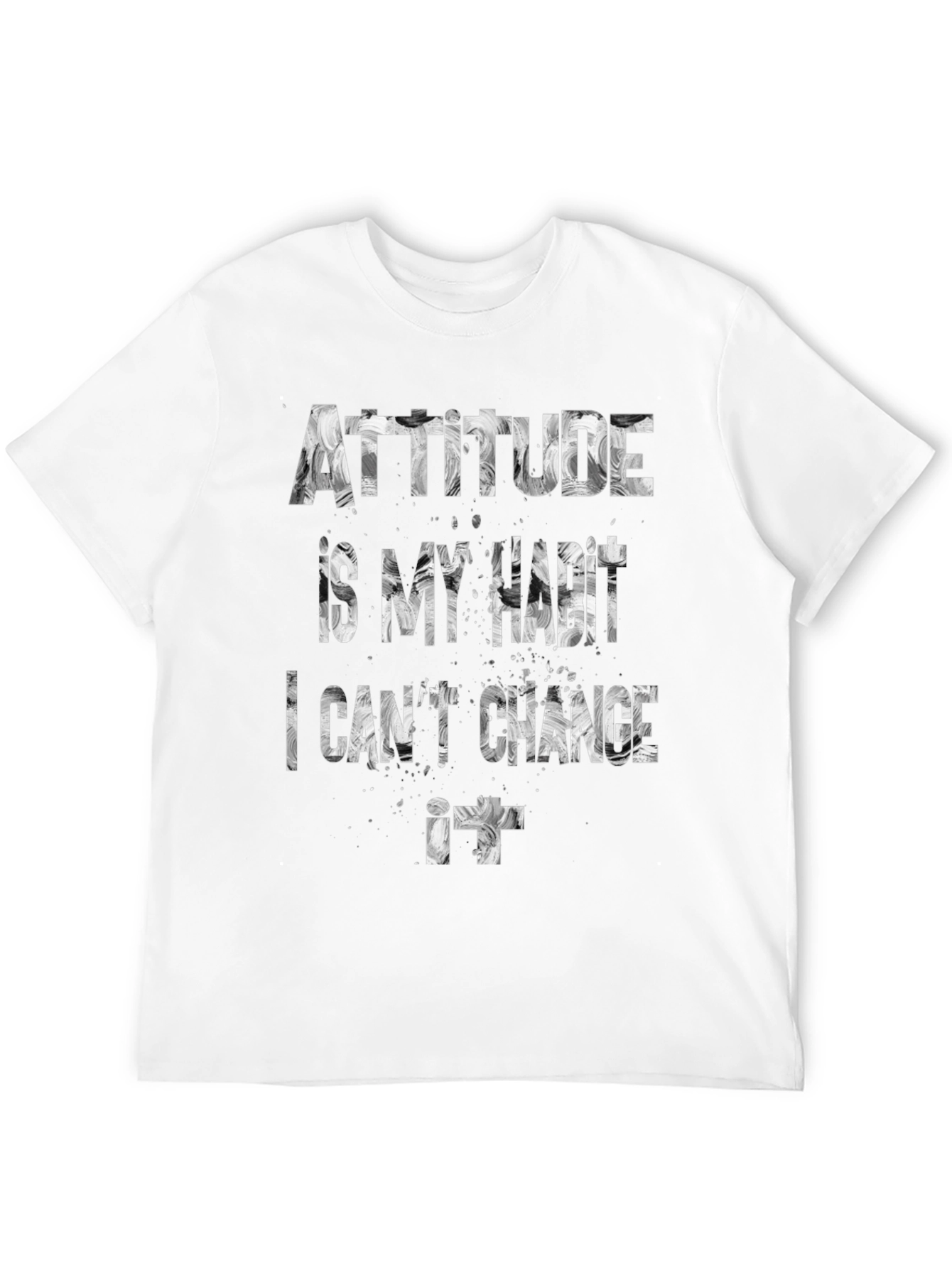 Attitude is My Habit Mens Graphic Tee