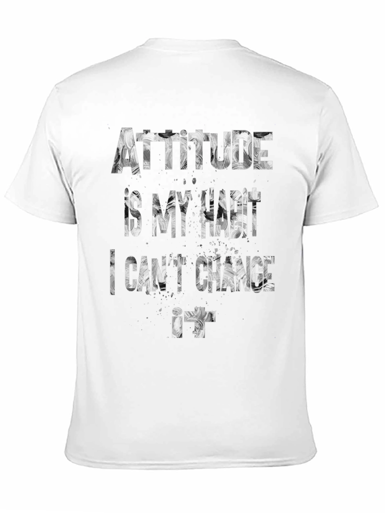 Attitude is My Habit Mens Graphic Tee