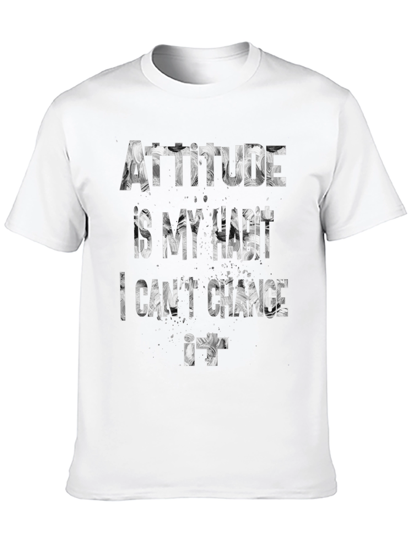 Attitude is My Habit Mens Graphic Tee