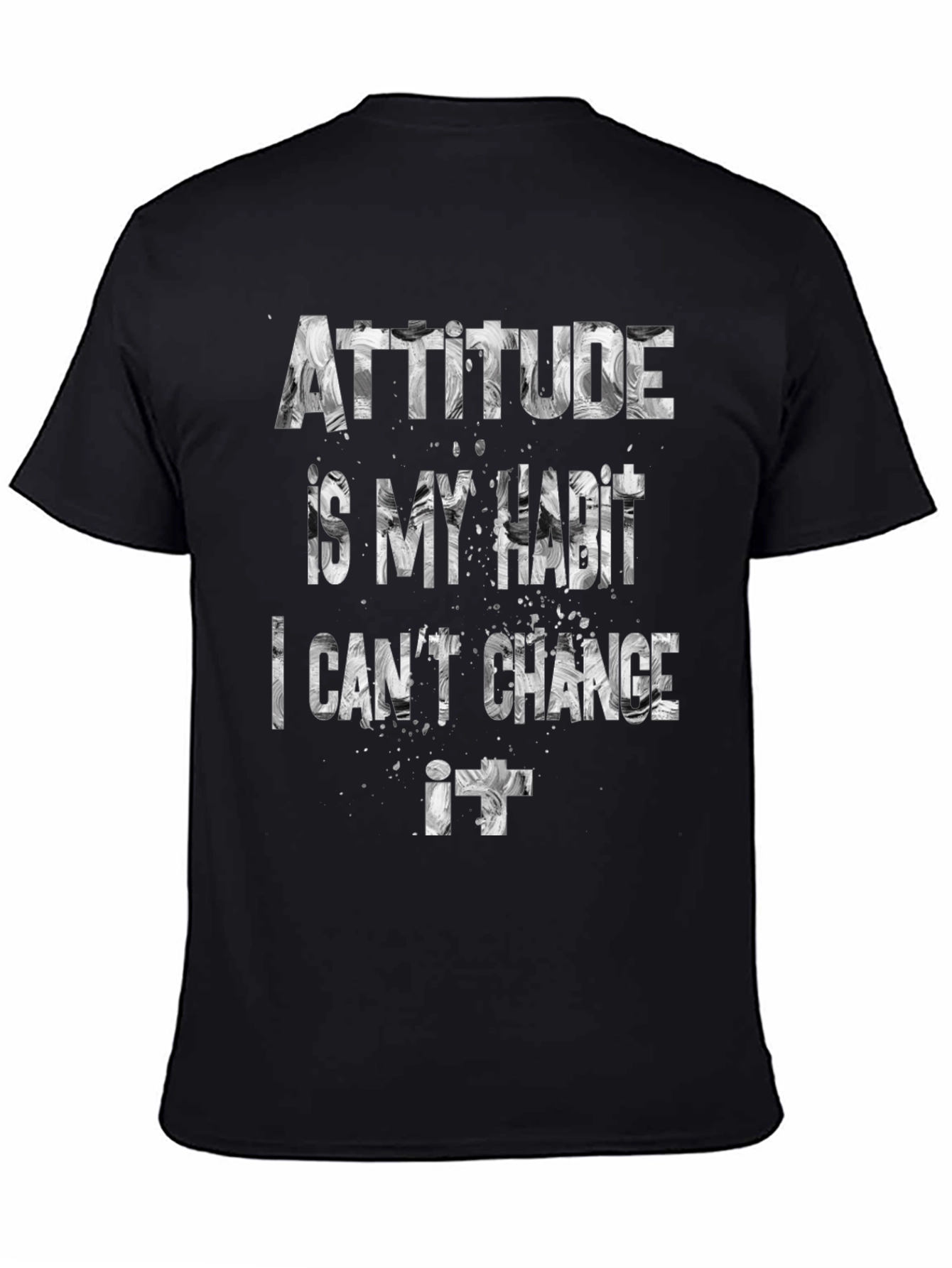 Attitude is My Habit Mens Graphic Tee