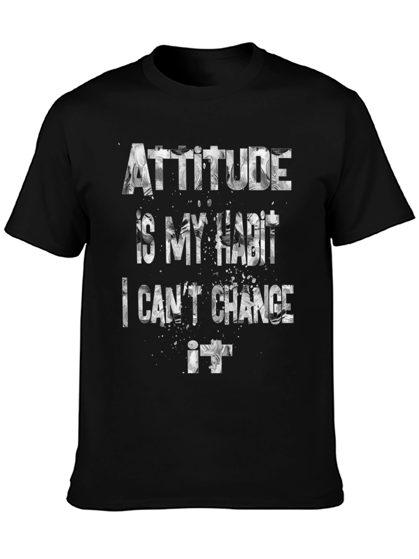 Attitude is My Habit Mens Graphic Tee