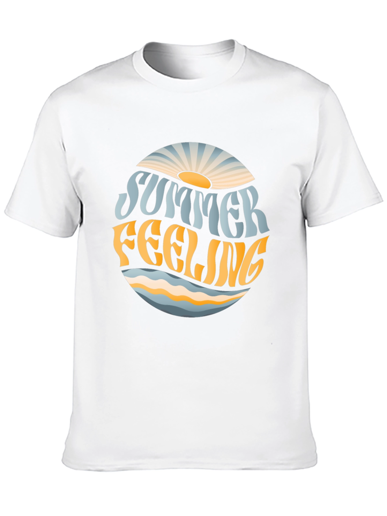Summer Feeling Graphic T-Shirt - Trendy Tee