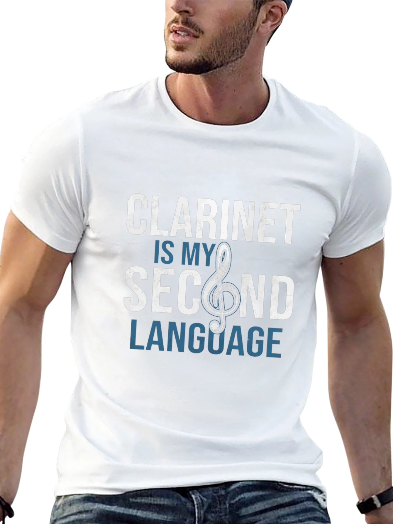 Clarinet is My Second Language Graphic Tee