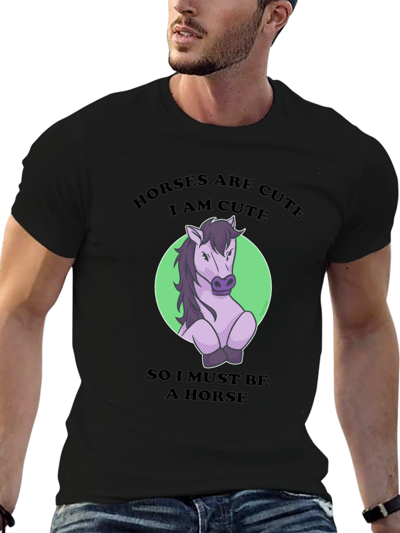Horses are Cute Graphic T-Shirt