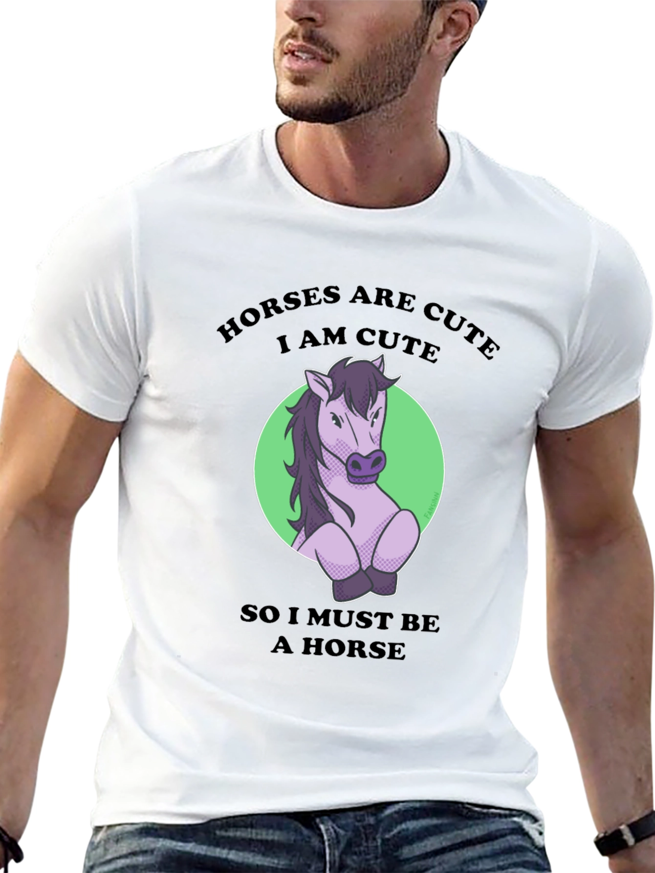 Horses are Cute Graphic T-Shirt