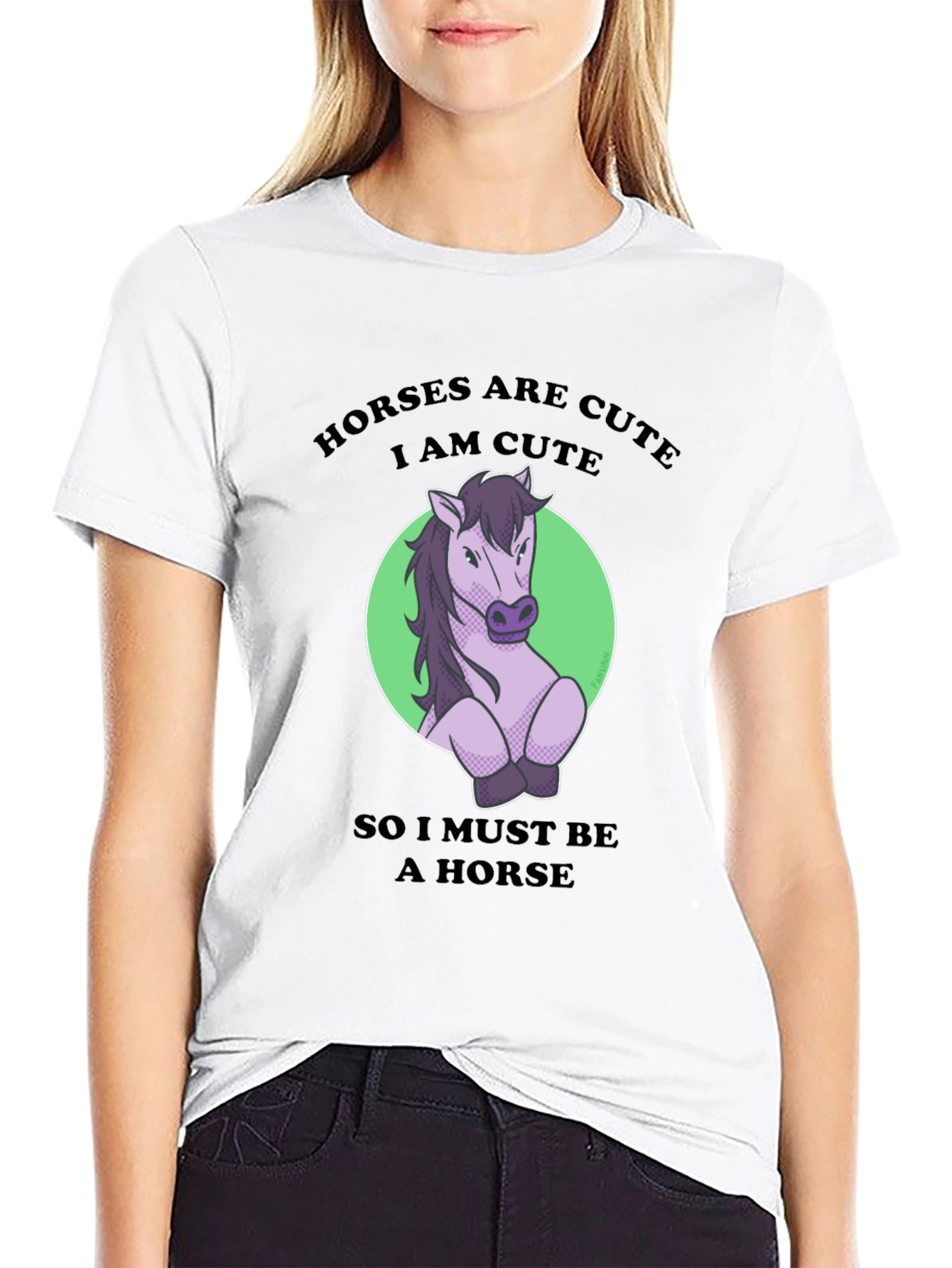 Horses are Cute Graphic T-Shirt