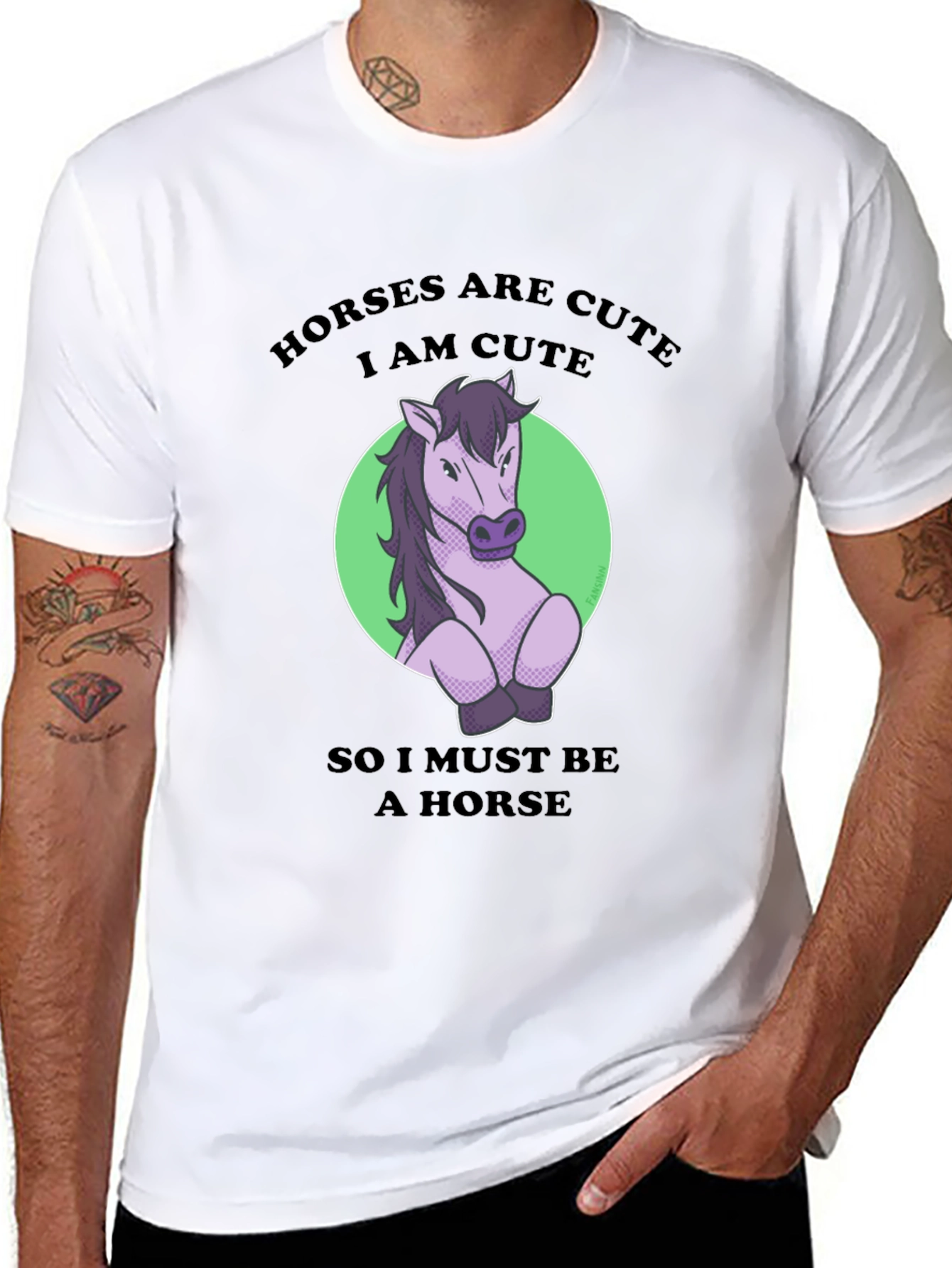 Horses are Cute Graphic T-Shirt