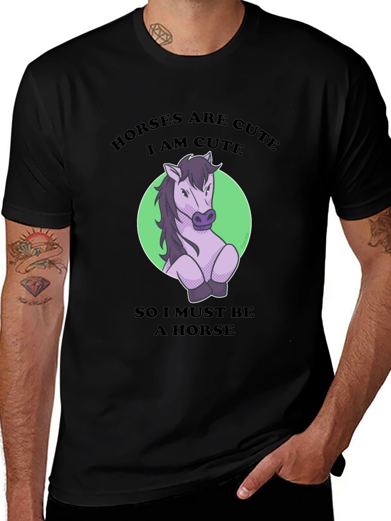 Horses are Cute Graphic T-Shirt