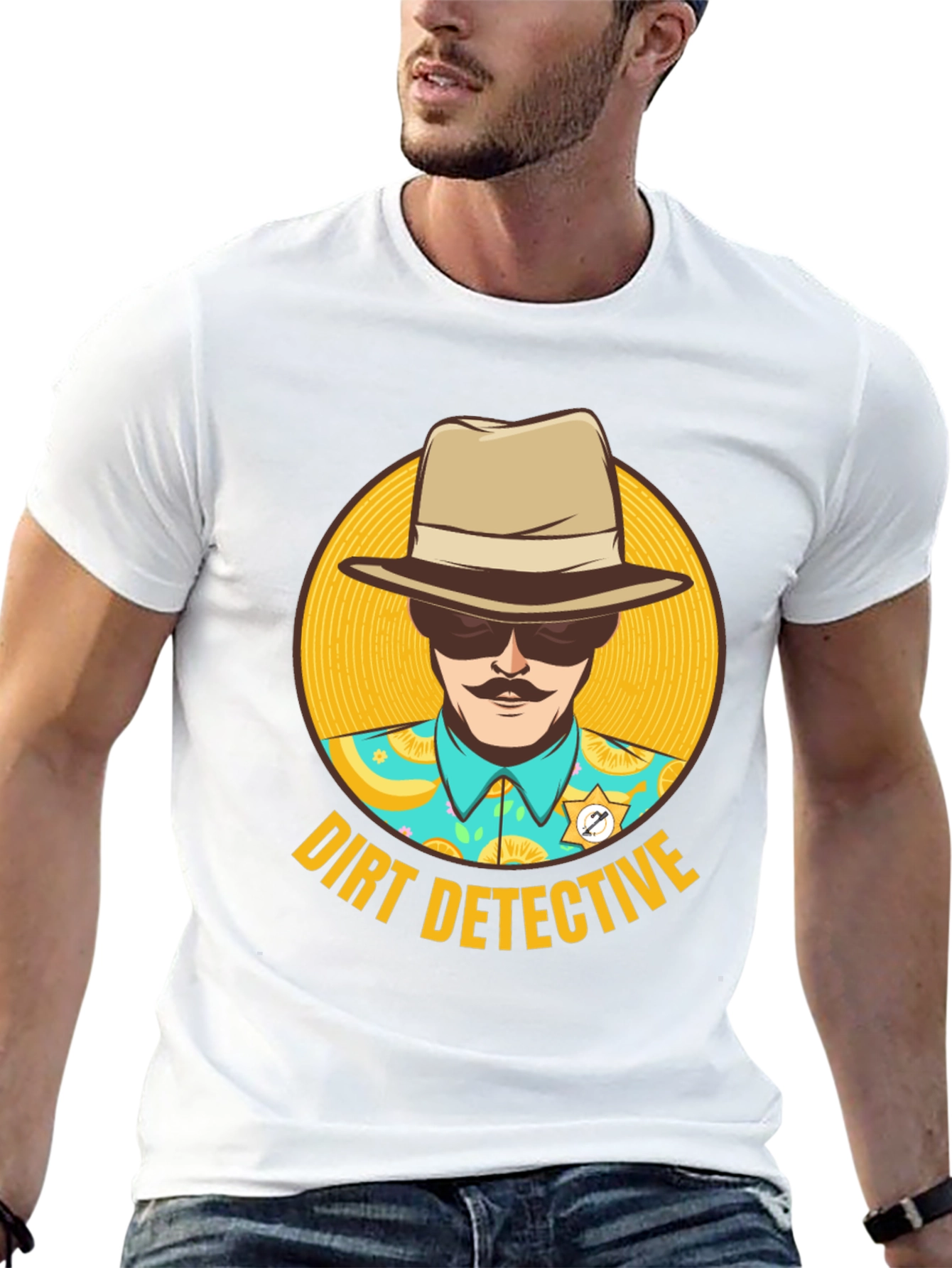 Dirt Detective T-Shirt - Novelty Graphic Tee