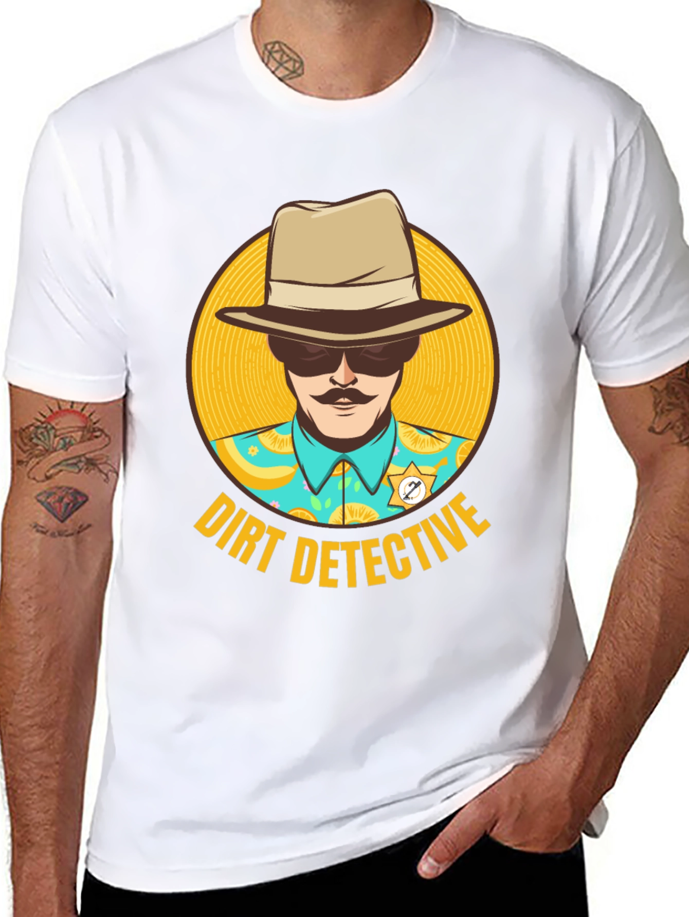 Dirt Detective T-Shirt - Novelty Graphic Tee