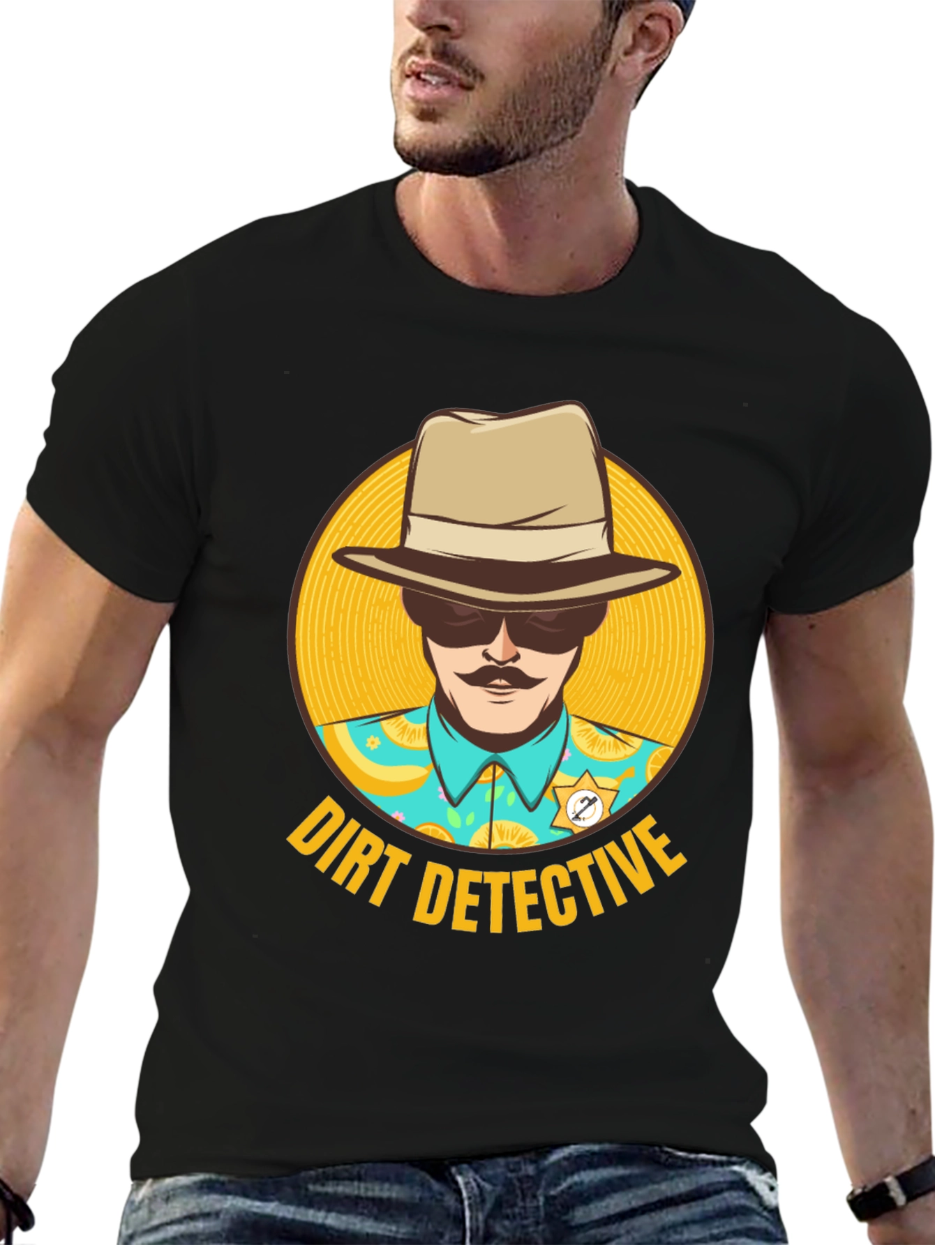 Dirt Detective T-Shirt - Novelty Graphic Tee