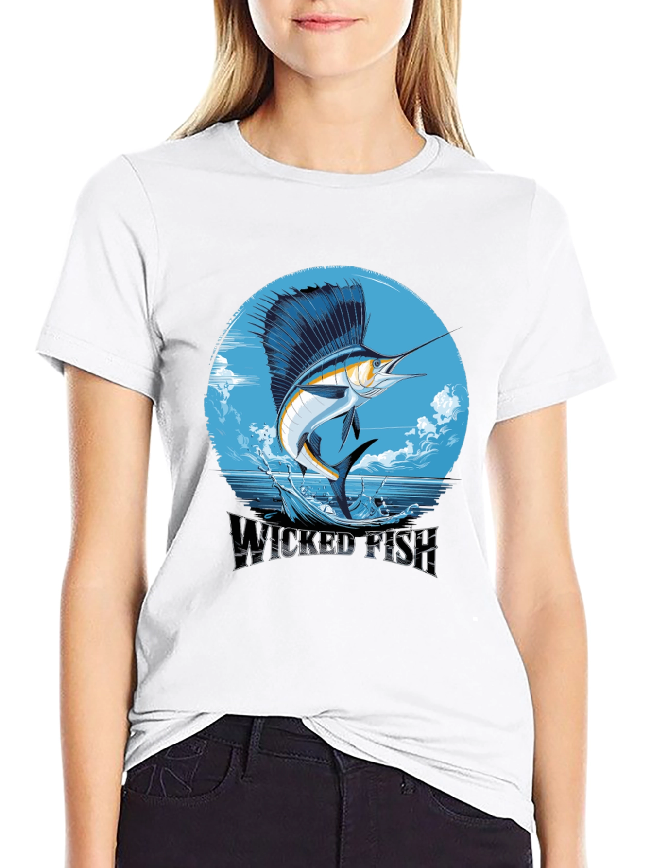 Wicked Fish Graphic Tee - Stylish Mens Black T-Shirt