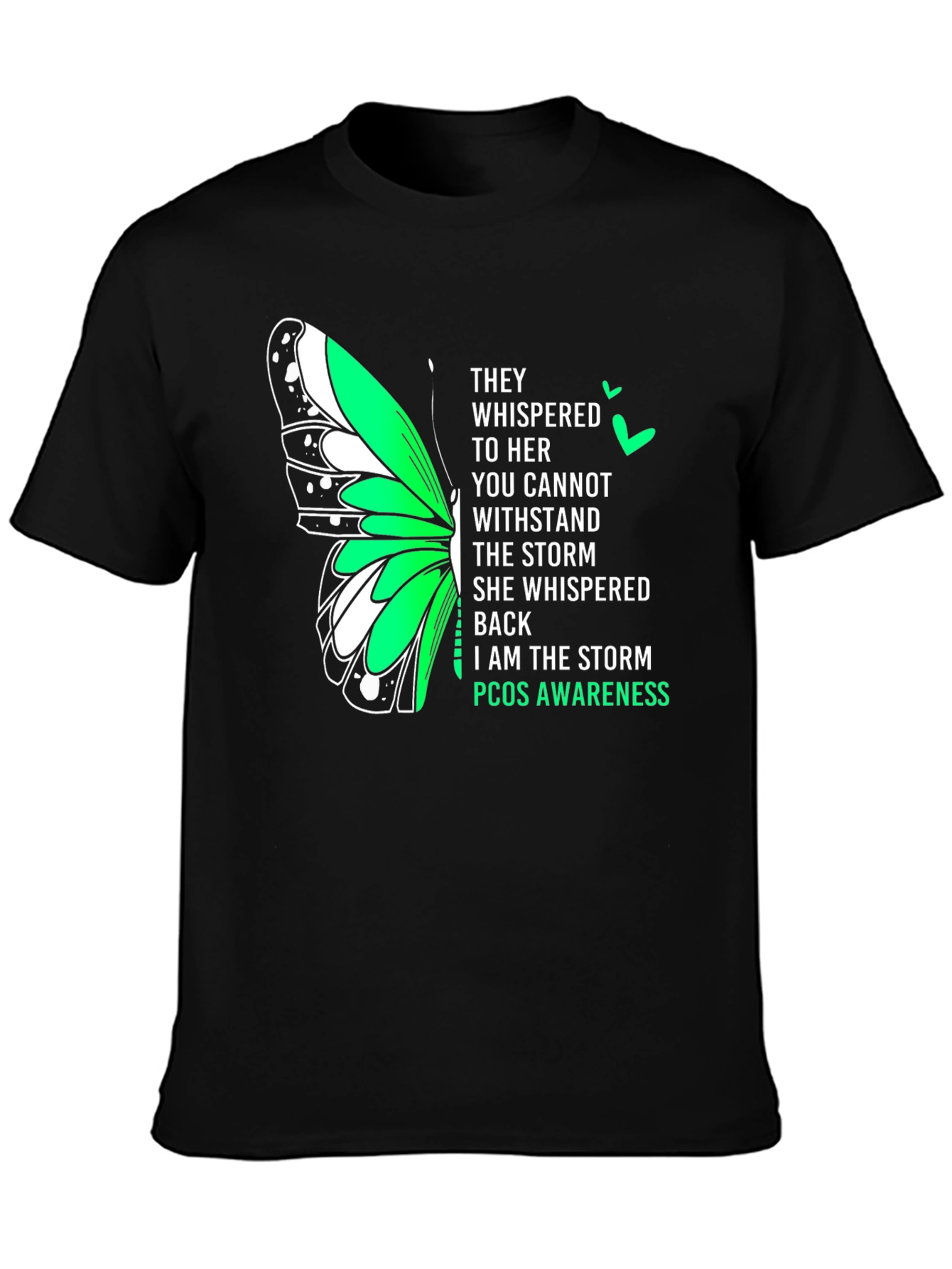 PCOS Awareness Butterfly T-Shirt