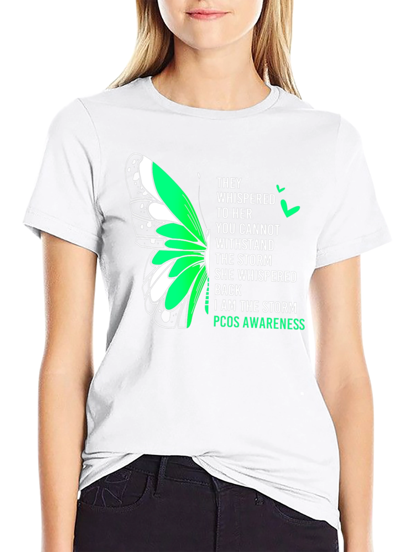 PCOS Awareness Butterfly T-Shirt