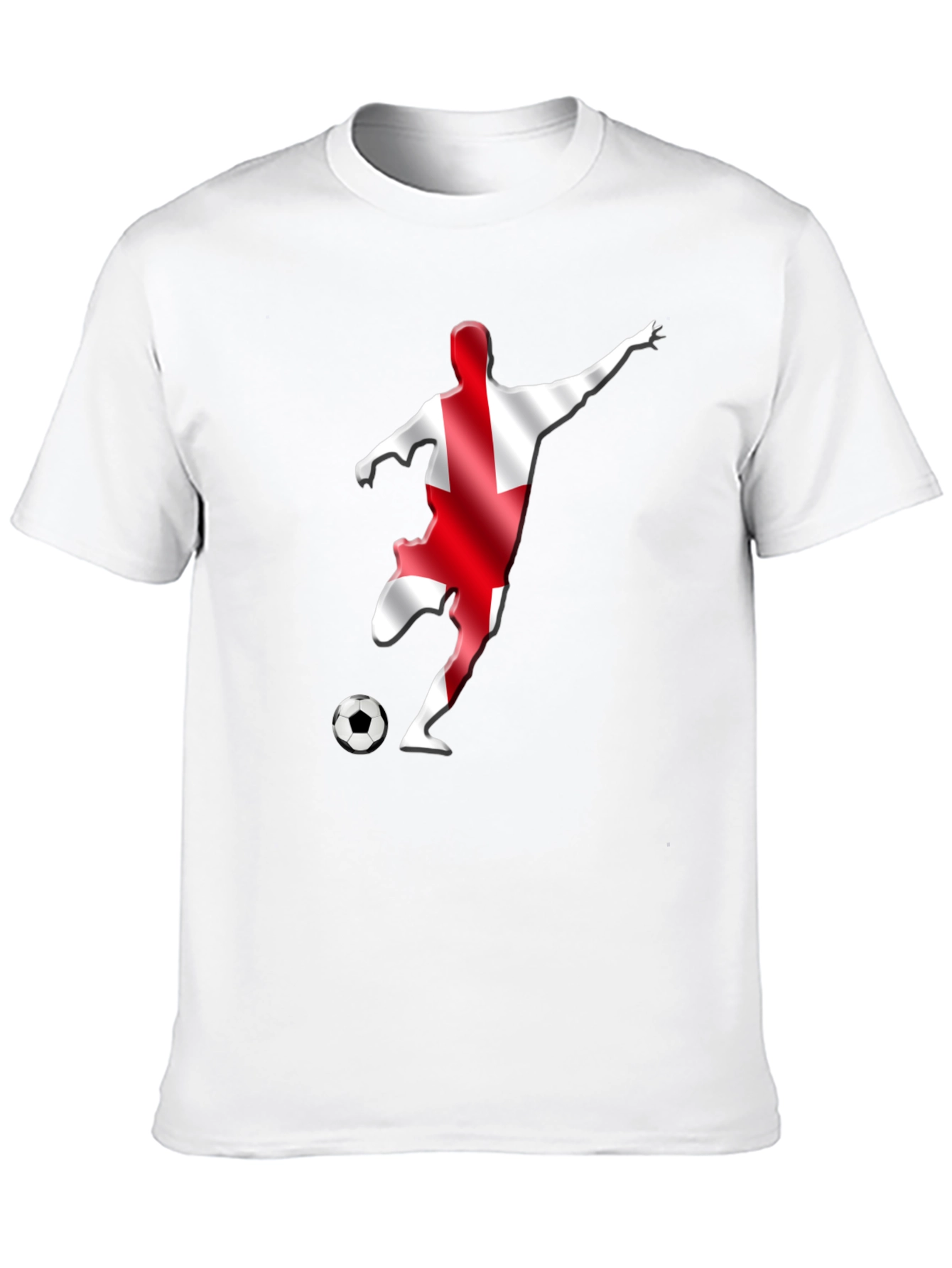 England Soccer Fan T-Shirt - Black Graphic Tee