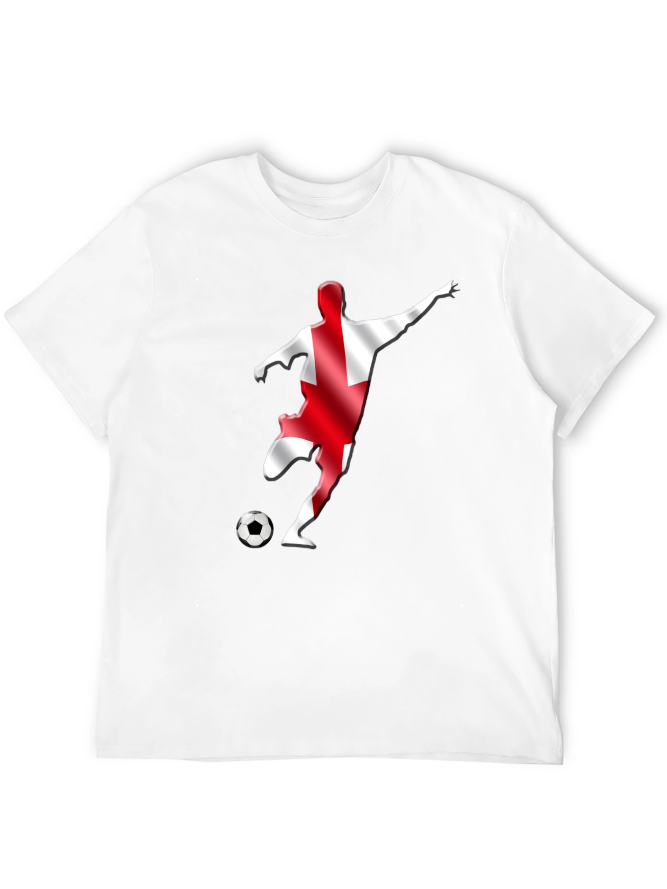 England Soccer Fan T-Shirt - Black Graphic Tee