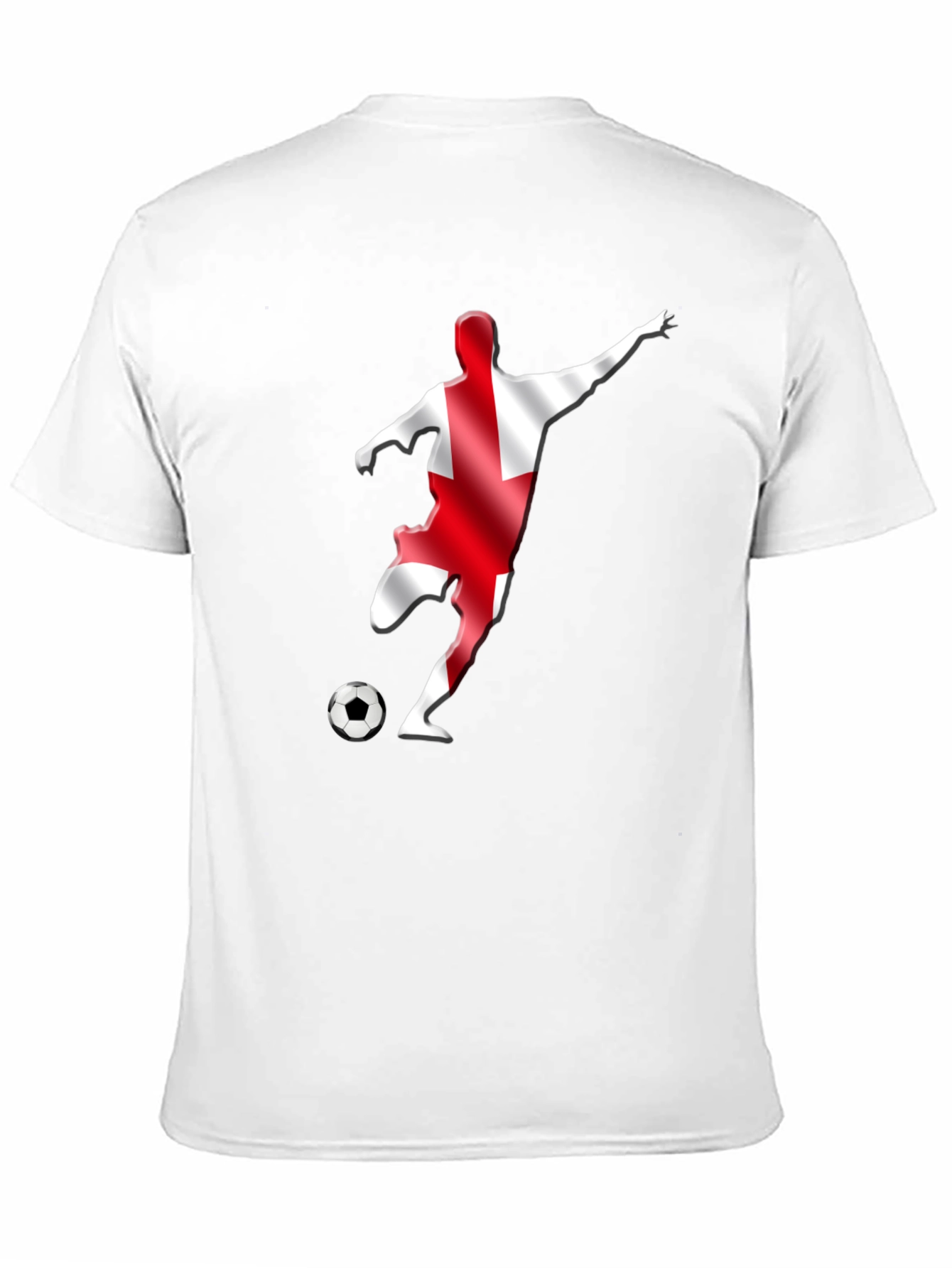 England Soccer Fan T-Shirt - Black Graphic Tee