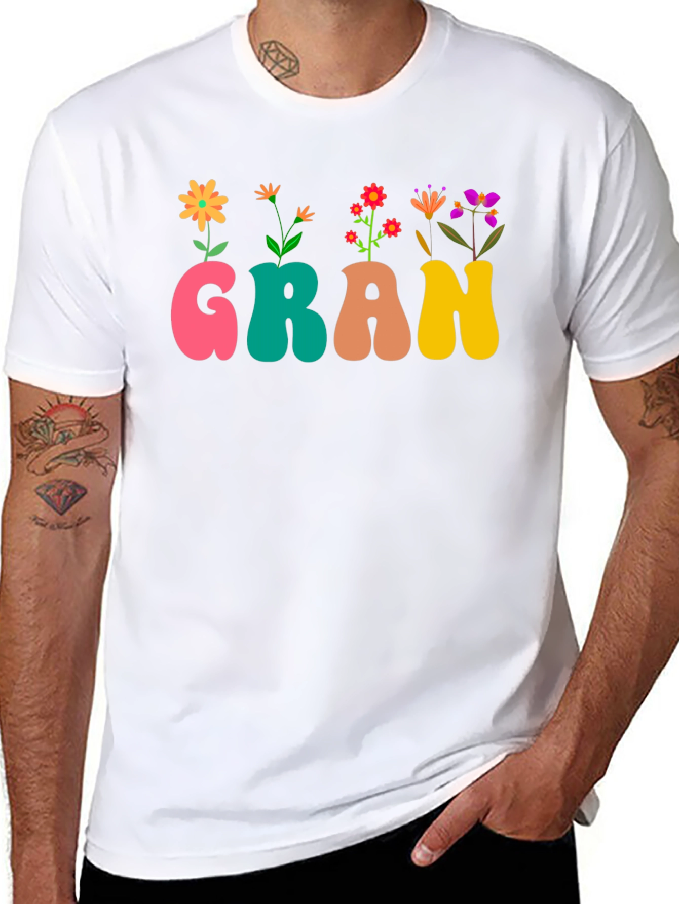 Floral Gran T-Shirt - Cute Grandma Tee