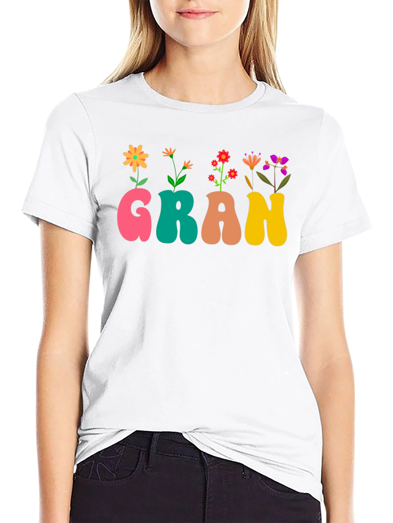 Floral Gran T-Shirt - Cute Grandma Tee