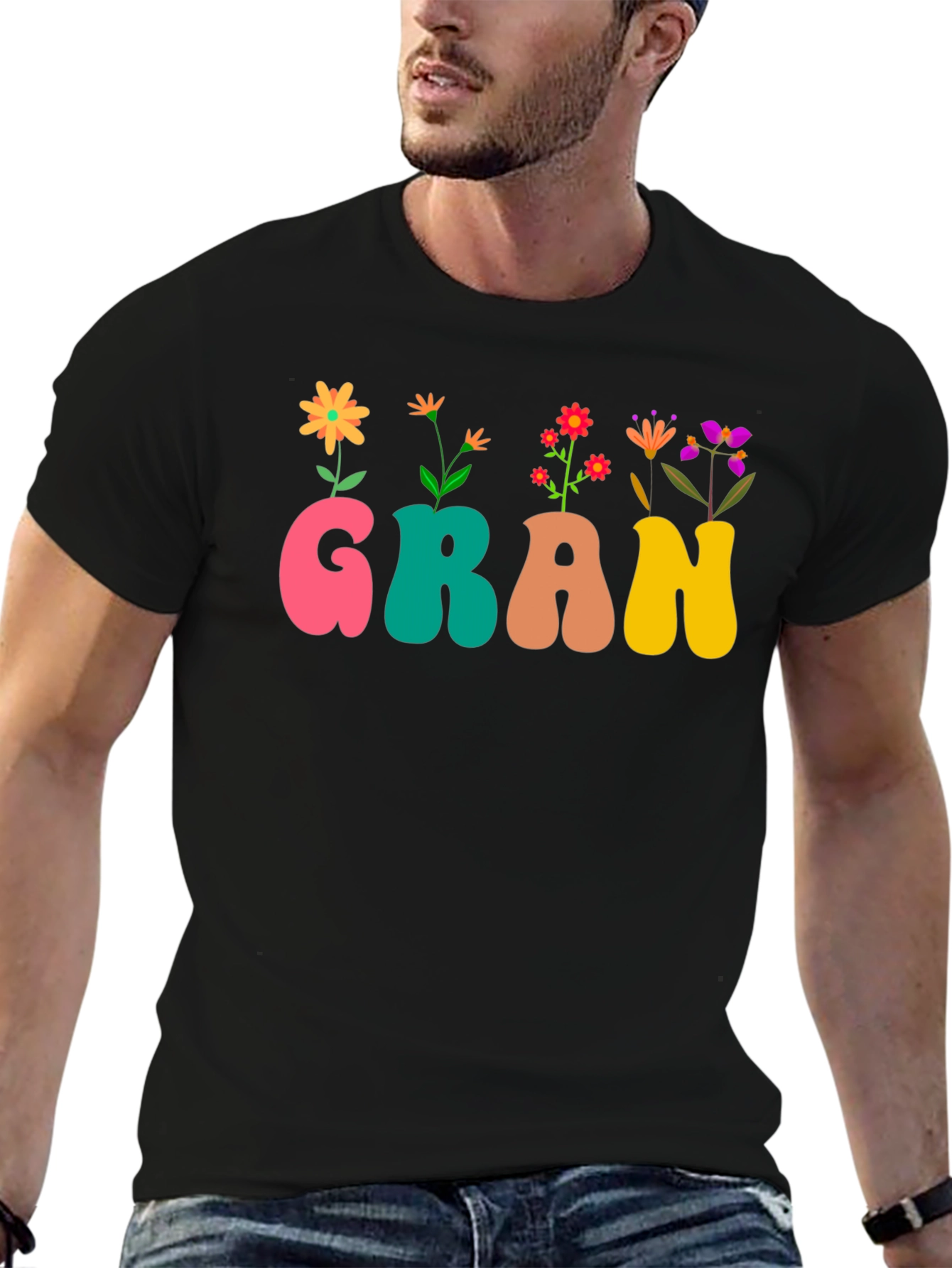 Floral Gran T-Shirt - Cute Grandma Tee