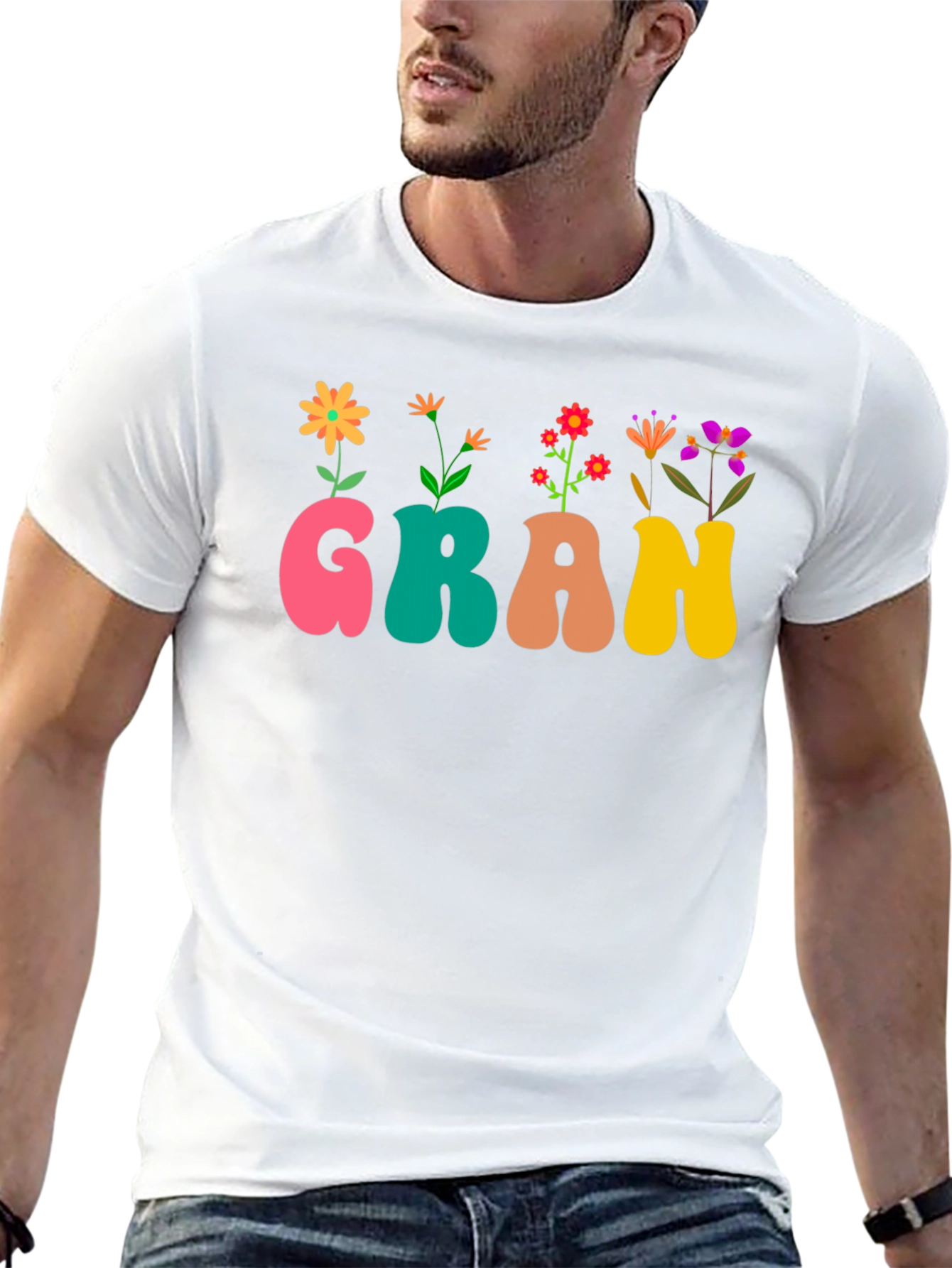 Floral Gran T-Shirt - Cute Grandma Tee