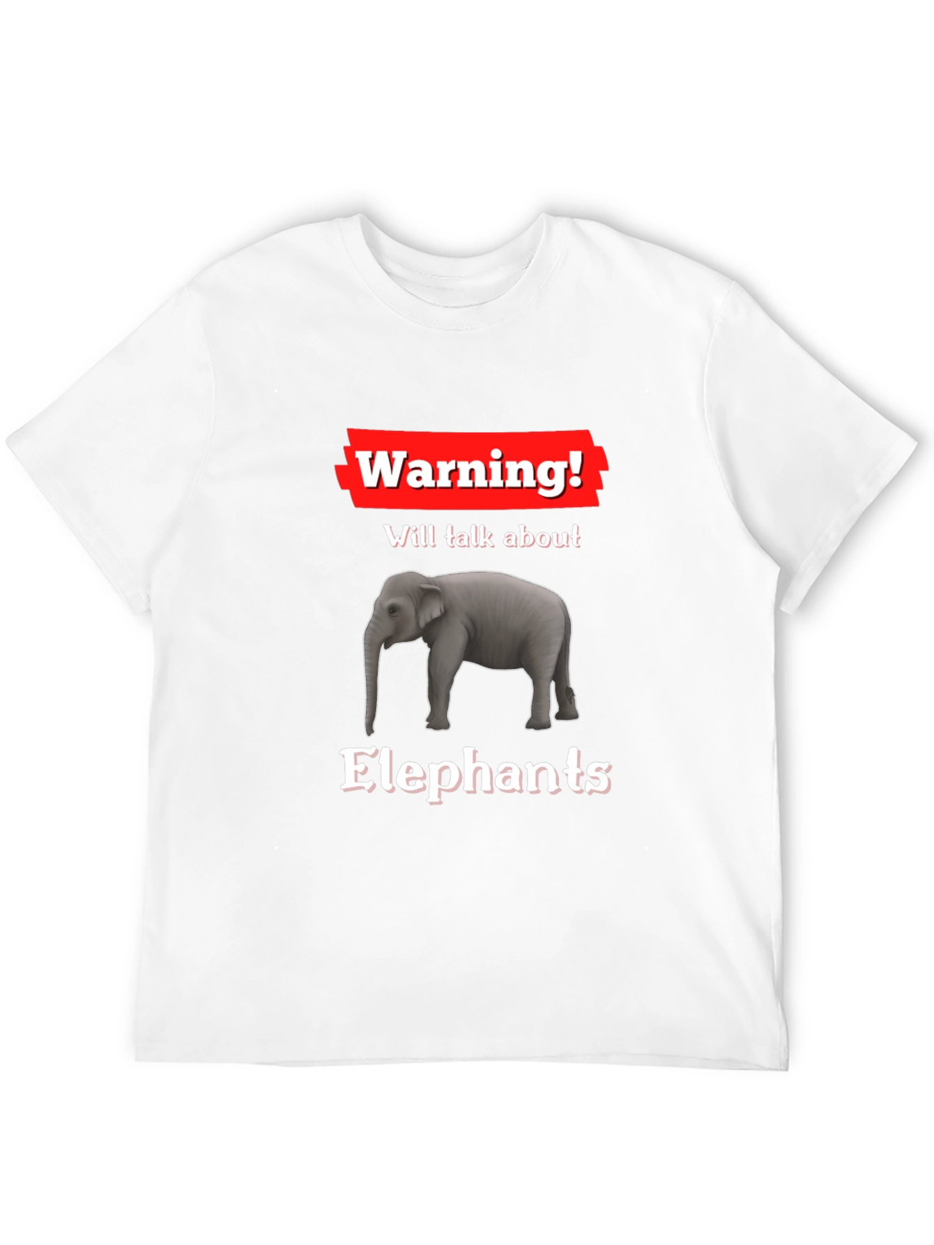 Warning! Elephant Graphic Tee - Talk About Elephants
