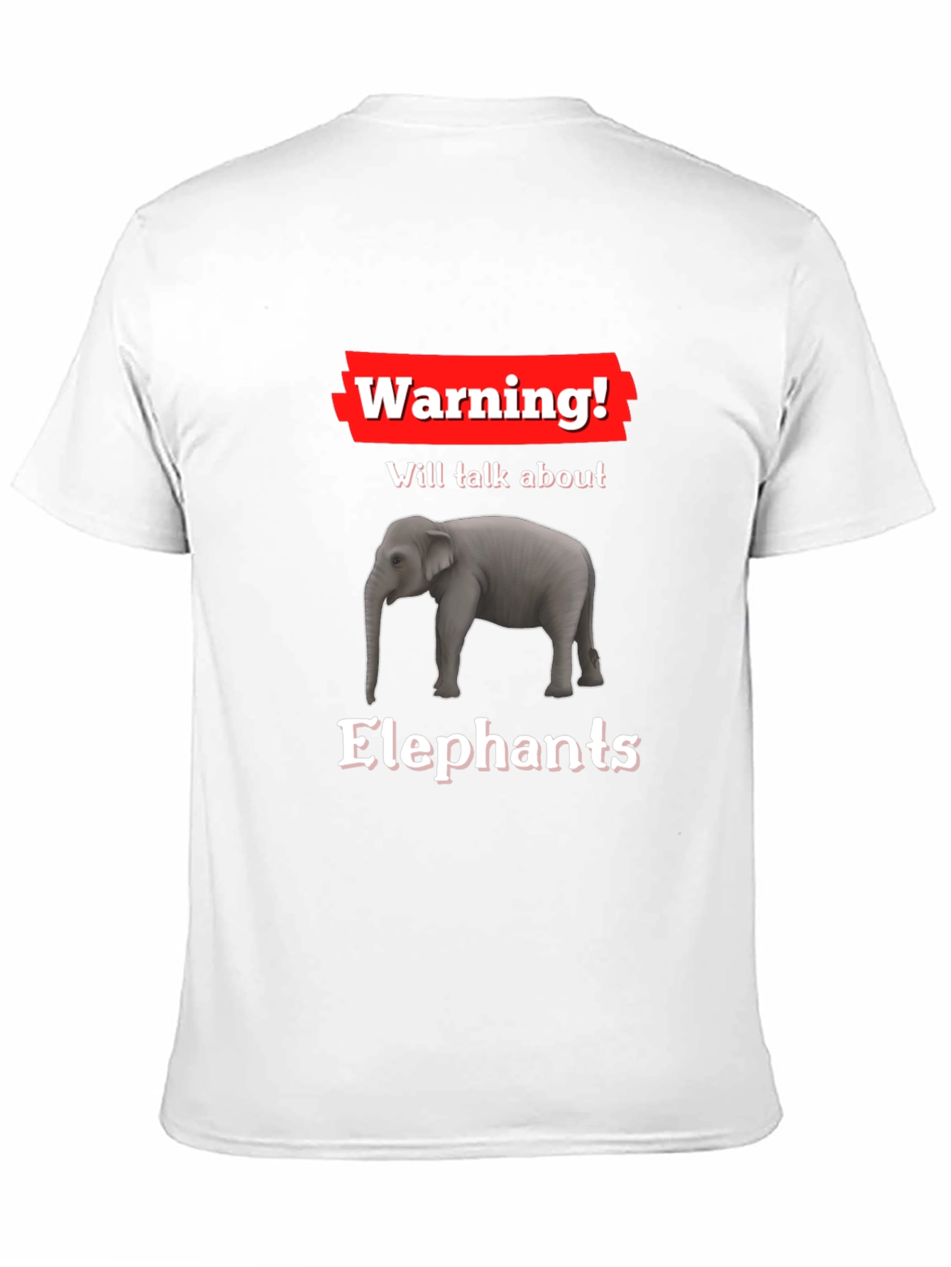 Warning! Elephant Graphic Tee - Talk About Elephants