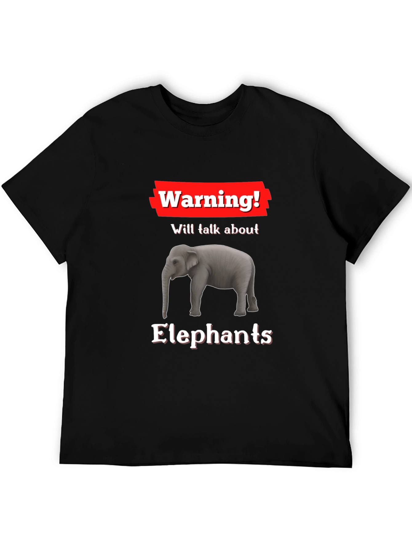 Warning! Elephant Graphic Tee - Talk About Elephants