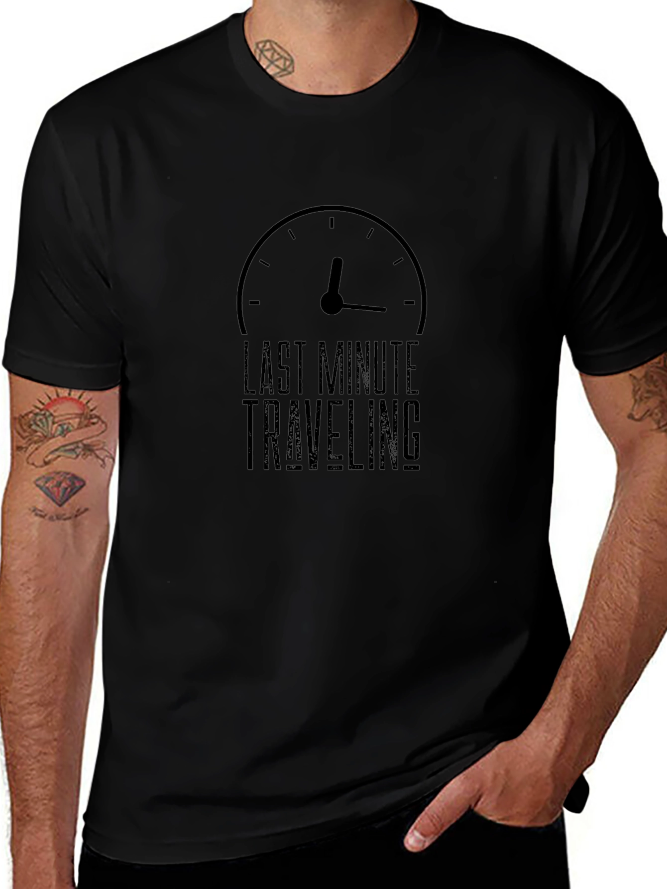 Last Minute Traveling Mens Graphic T-Shirt