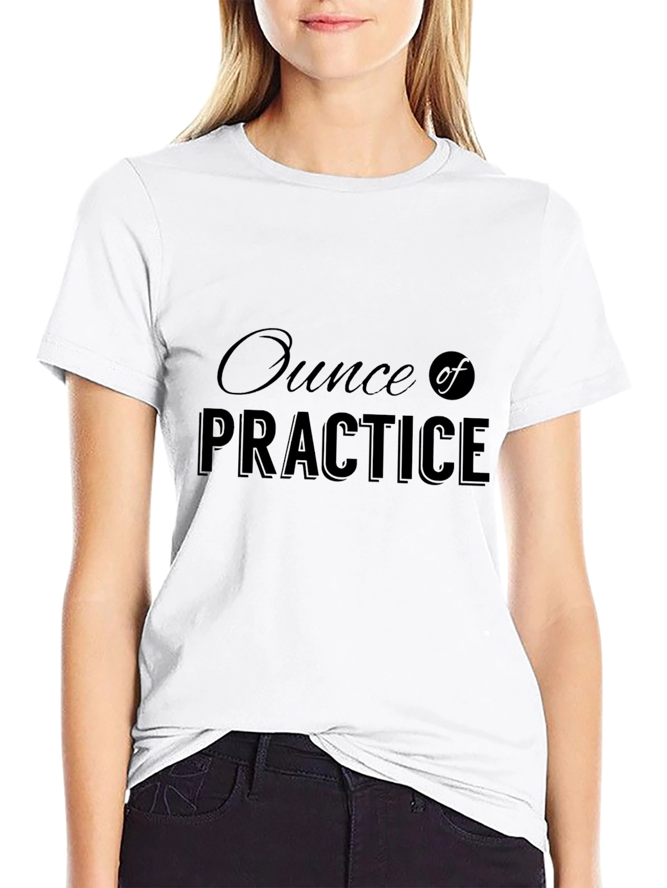Ounce of Practice Black Graphic Tee