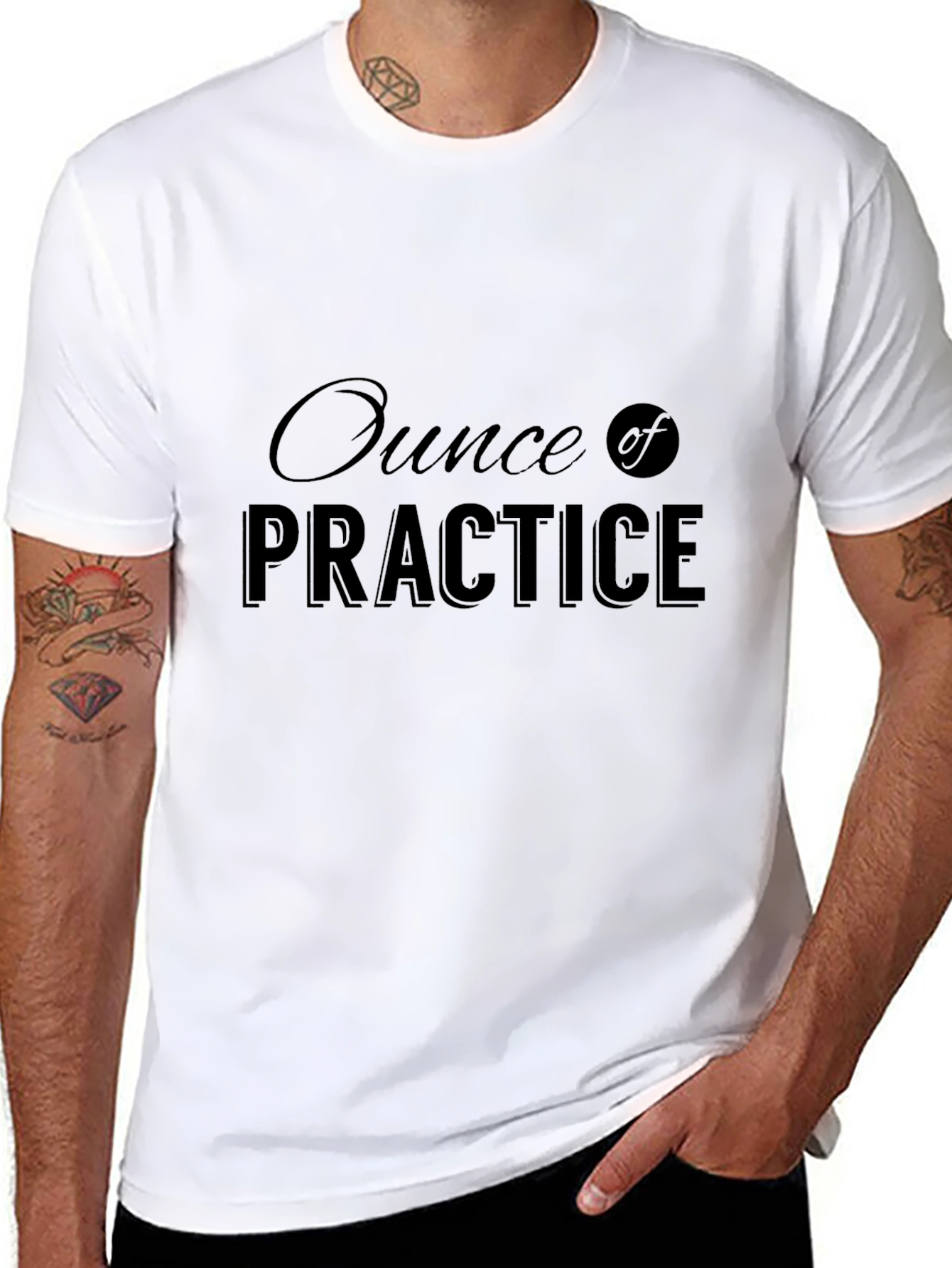 Ounce of Practice Black Graphic Tee