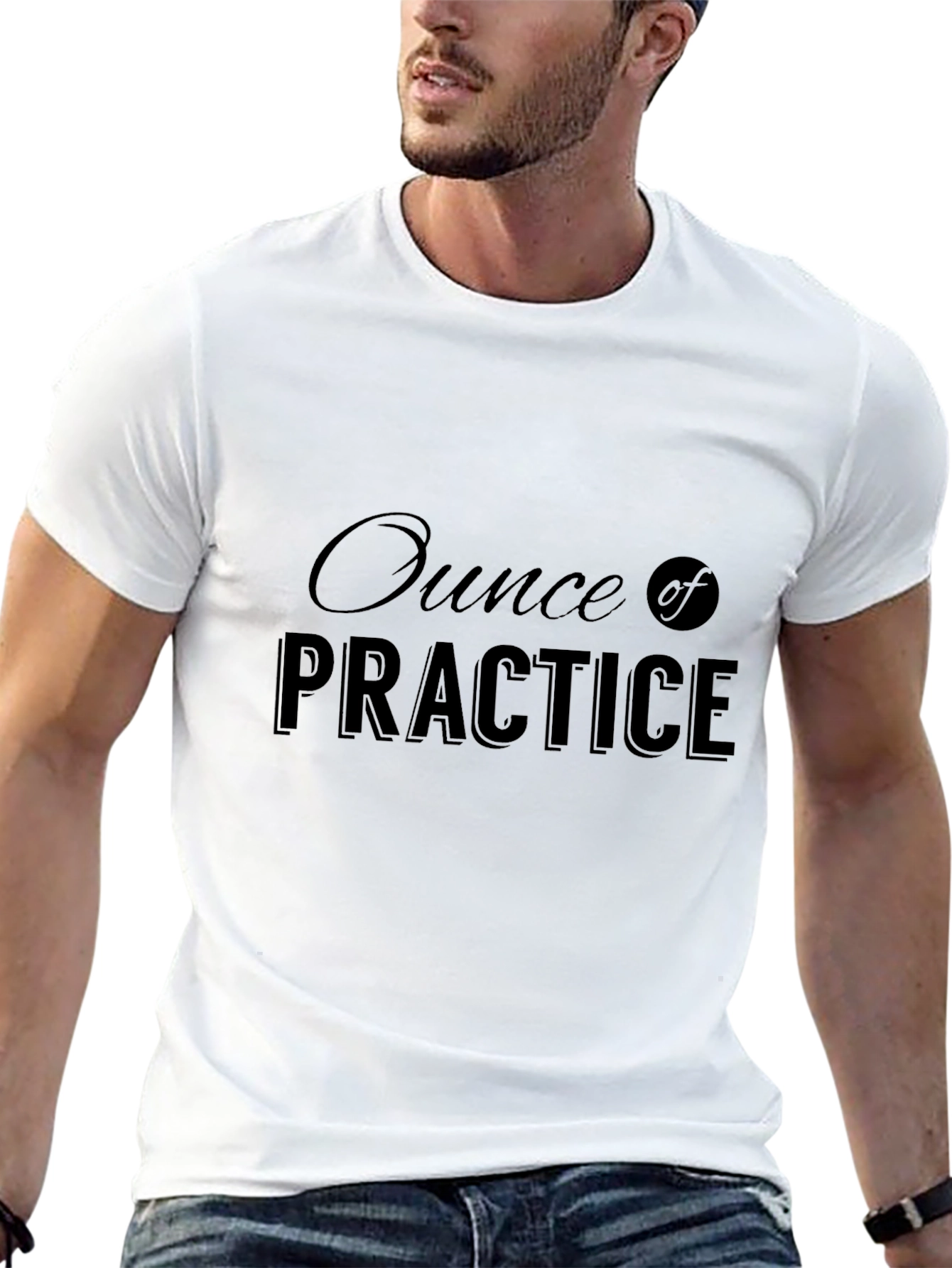 Ounce of Practice Black Graphic Tee