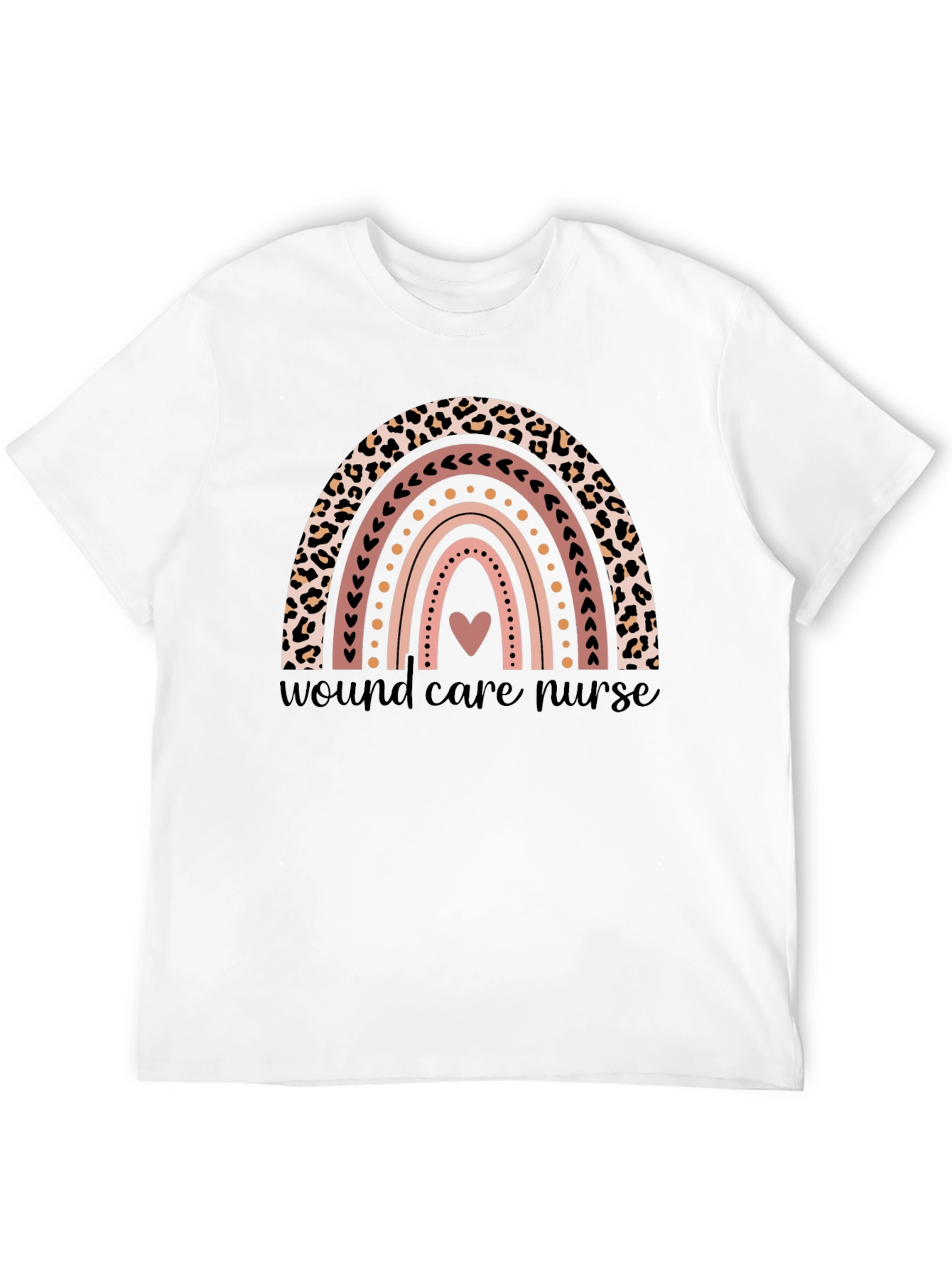 Wound Care Nurse Rainbow T-Shirt