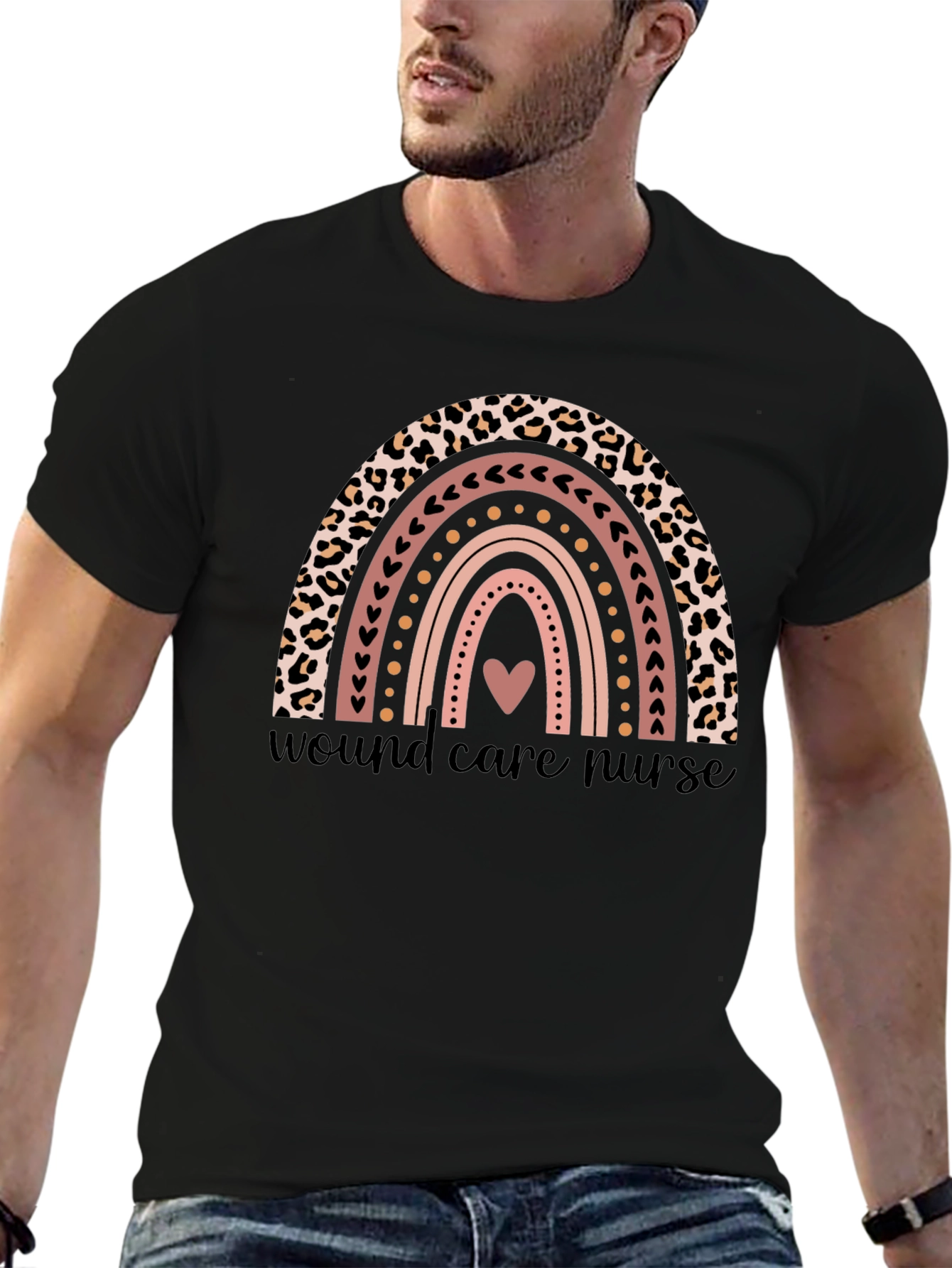 Wound Care Nurse Rainbow T-Shirt