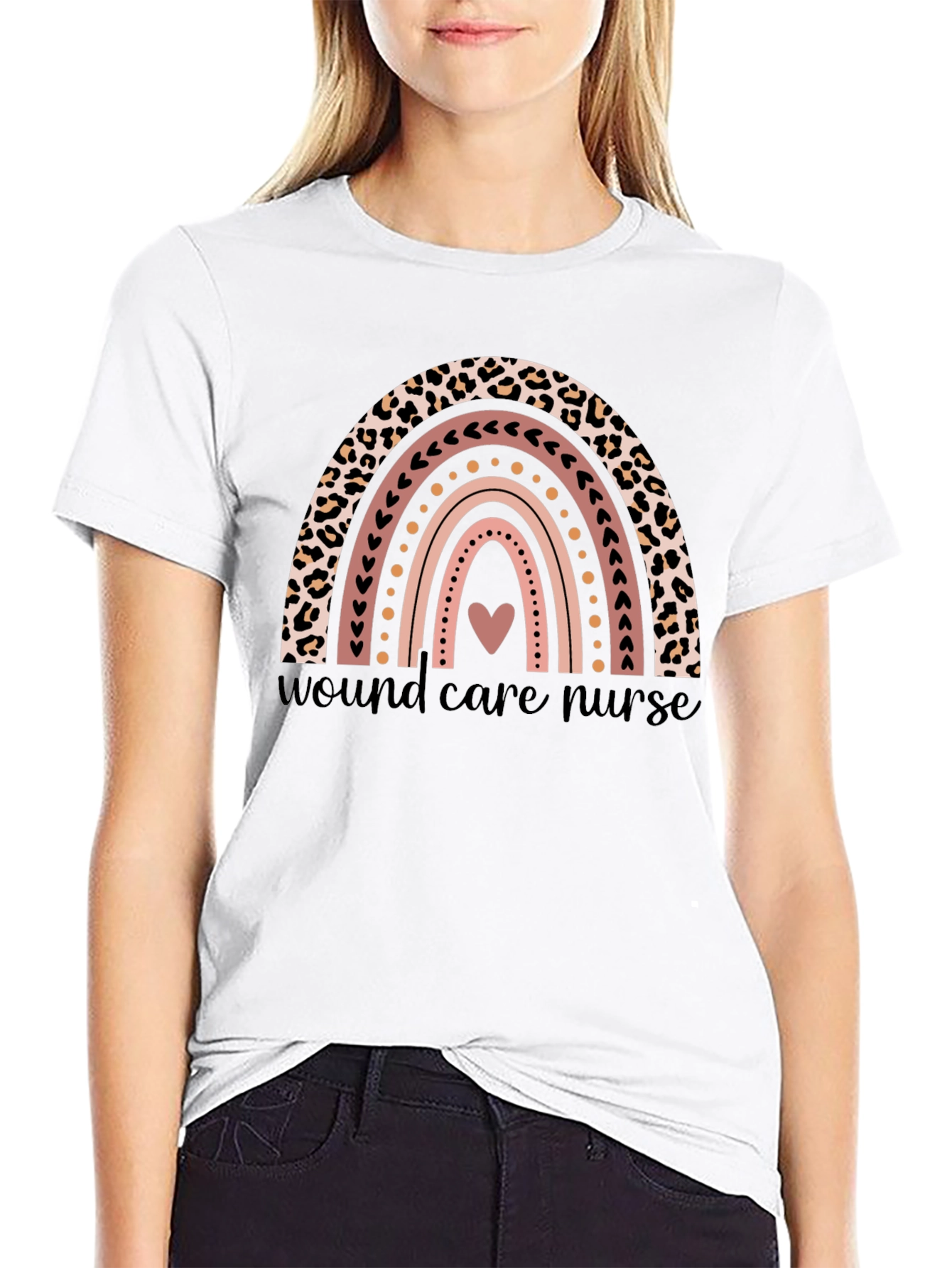 Wound Care Nurse Rainbow T-Shirt