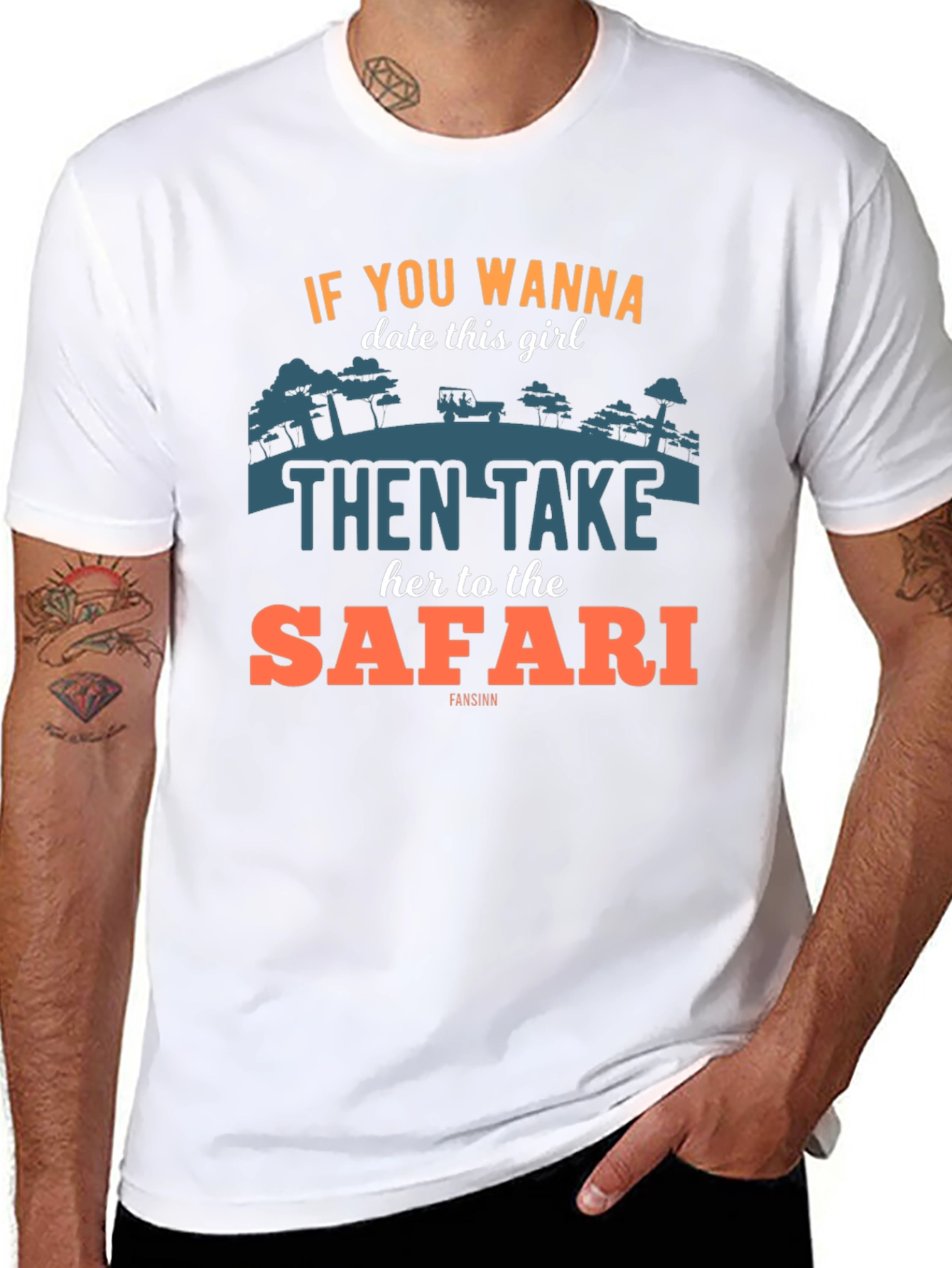 Safari Date T-Shirt: Wanna Date? Take Her on Safari!