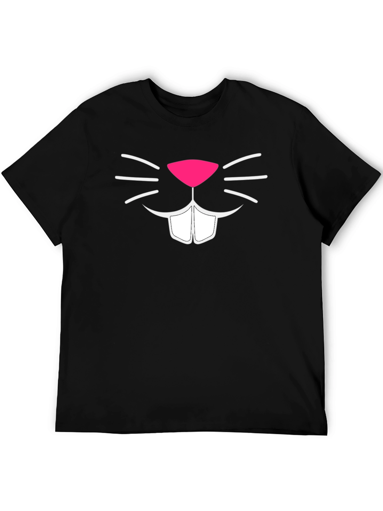 Funny Bunny Face Graphic T-Shirt