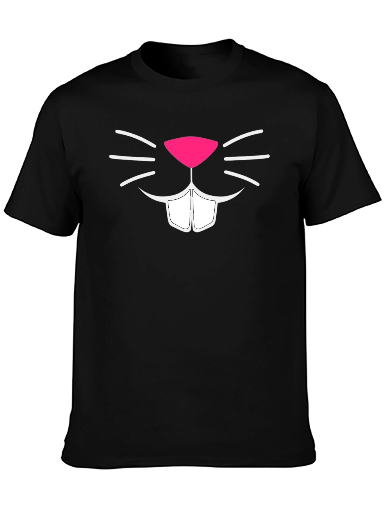 Funny Bunny Face Graphic T-Shirt