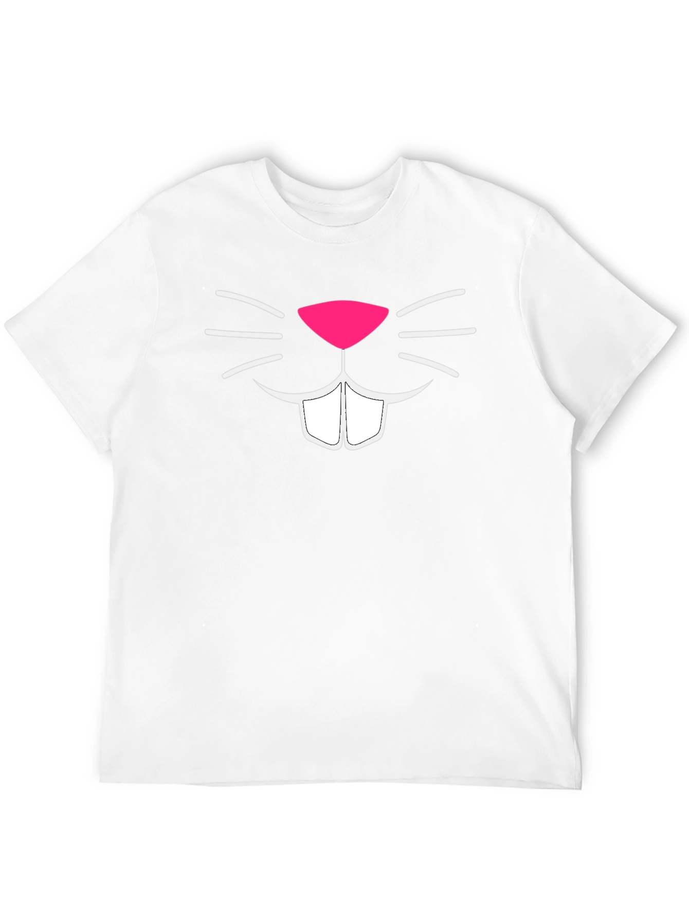 Funny Bunny Face Graphic T-Shirt
