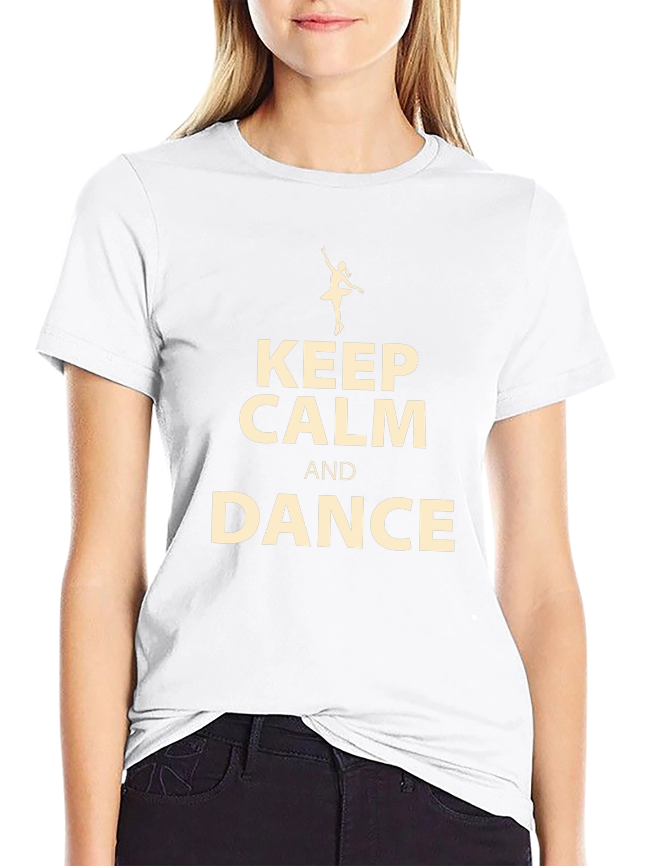 Keep Calm and Dance Black T-Shirt