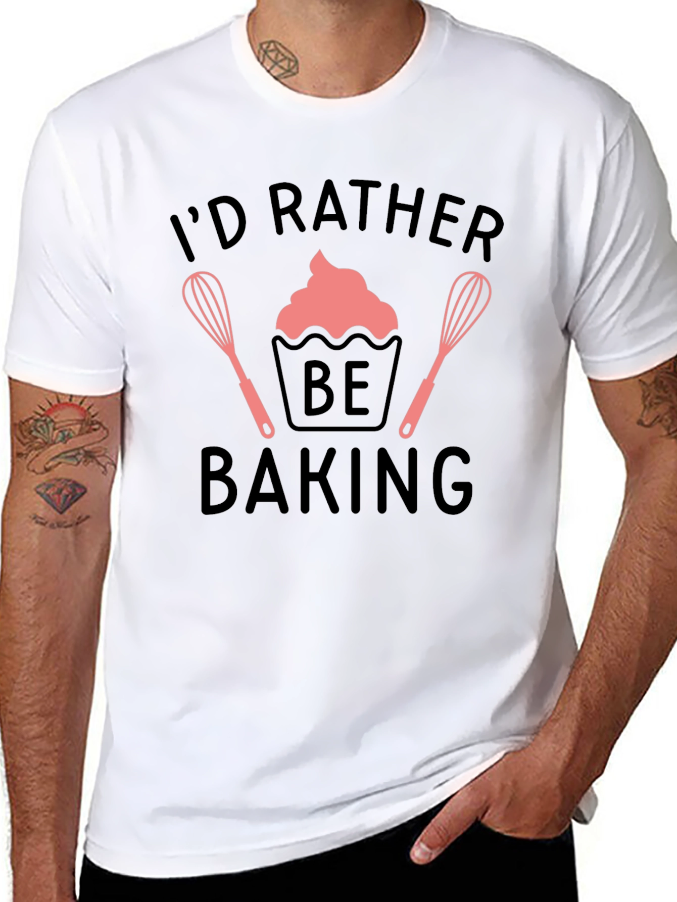 Id Rather Be Baking T-Shirt Chef Apparel