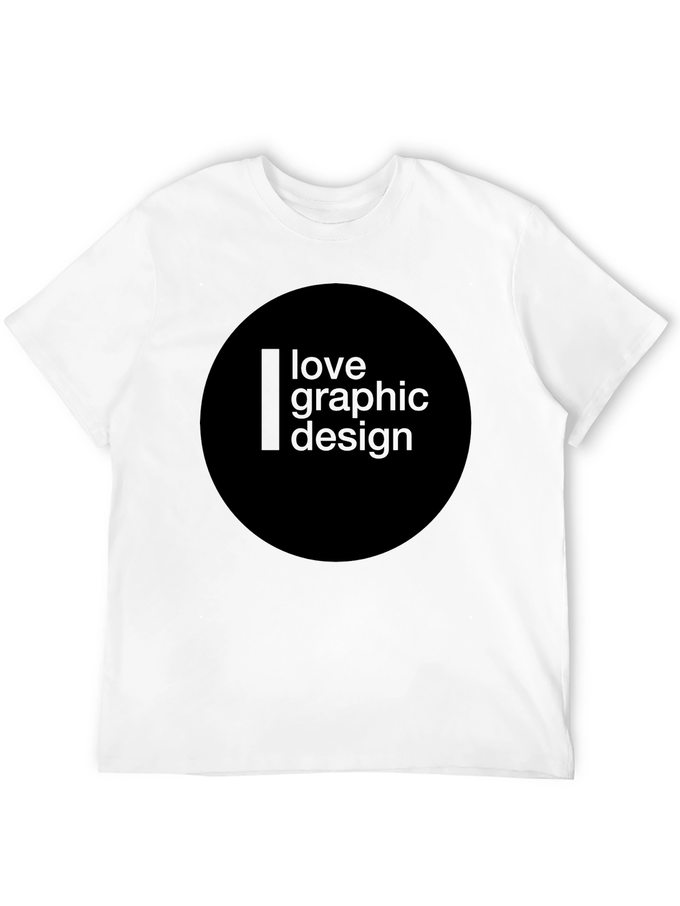 Love Graphic Design Black T-Shirt